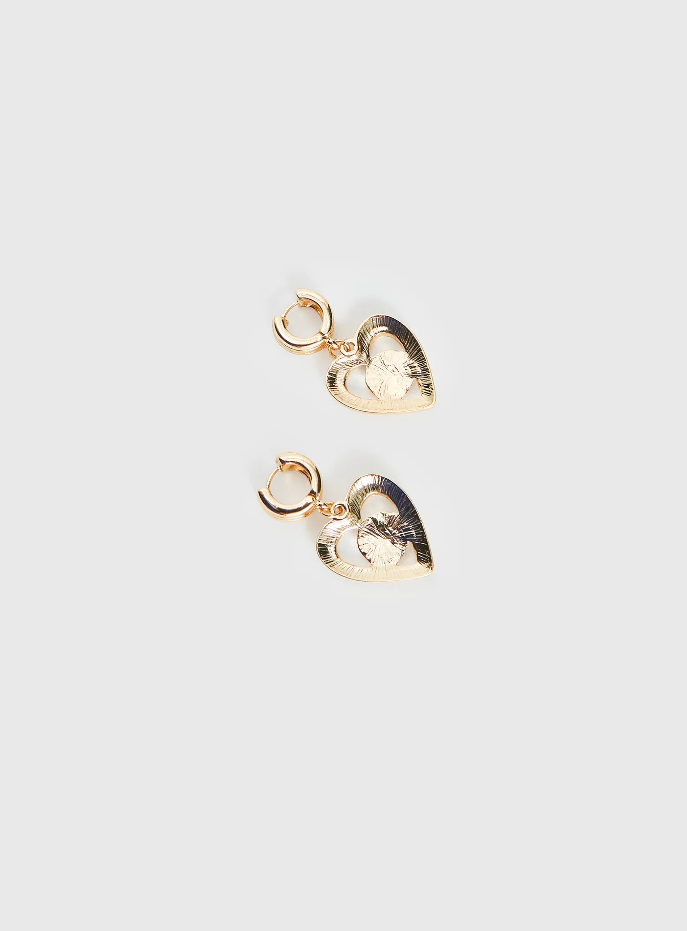 Giabella Heart Earrings Gold