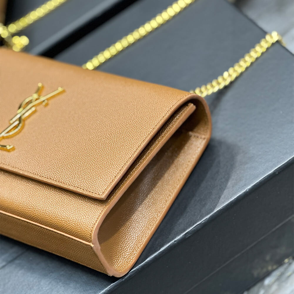 YSL kate medium in grain de poudre embossed leather - Top Club