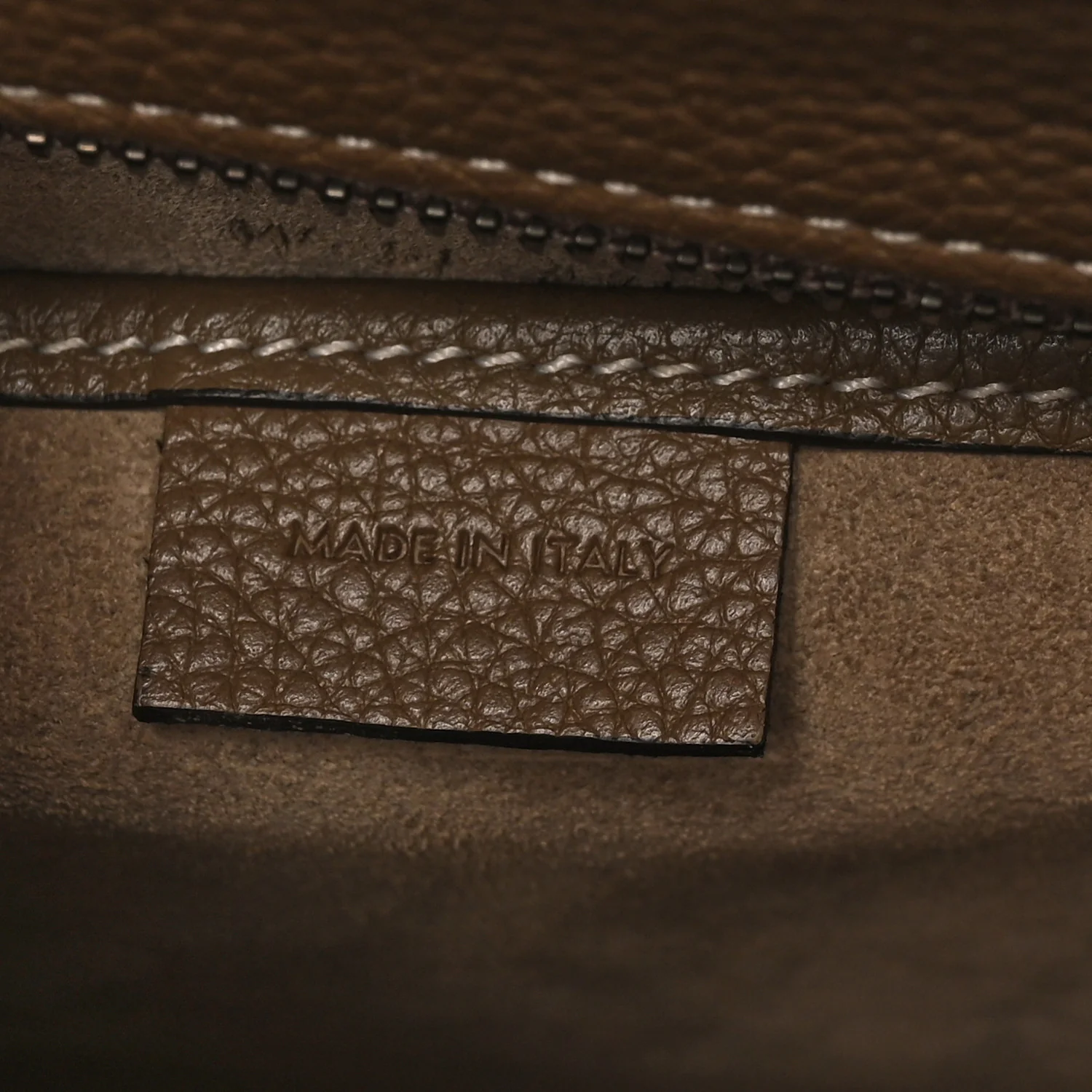 Drummed Calfskin Nano Luggage Souris - Top Club