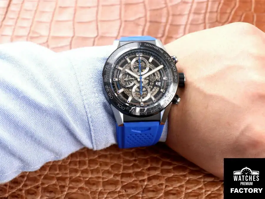 TAG Heuer Carrera CAR2A1T.FT6052 XF Factory Blue Strap
