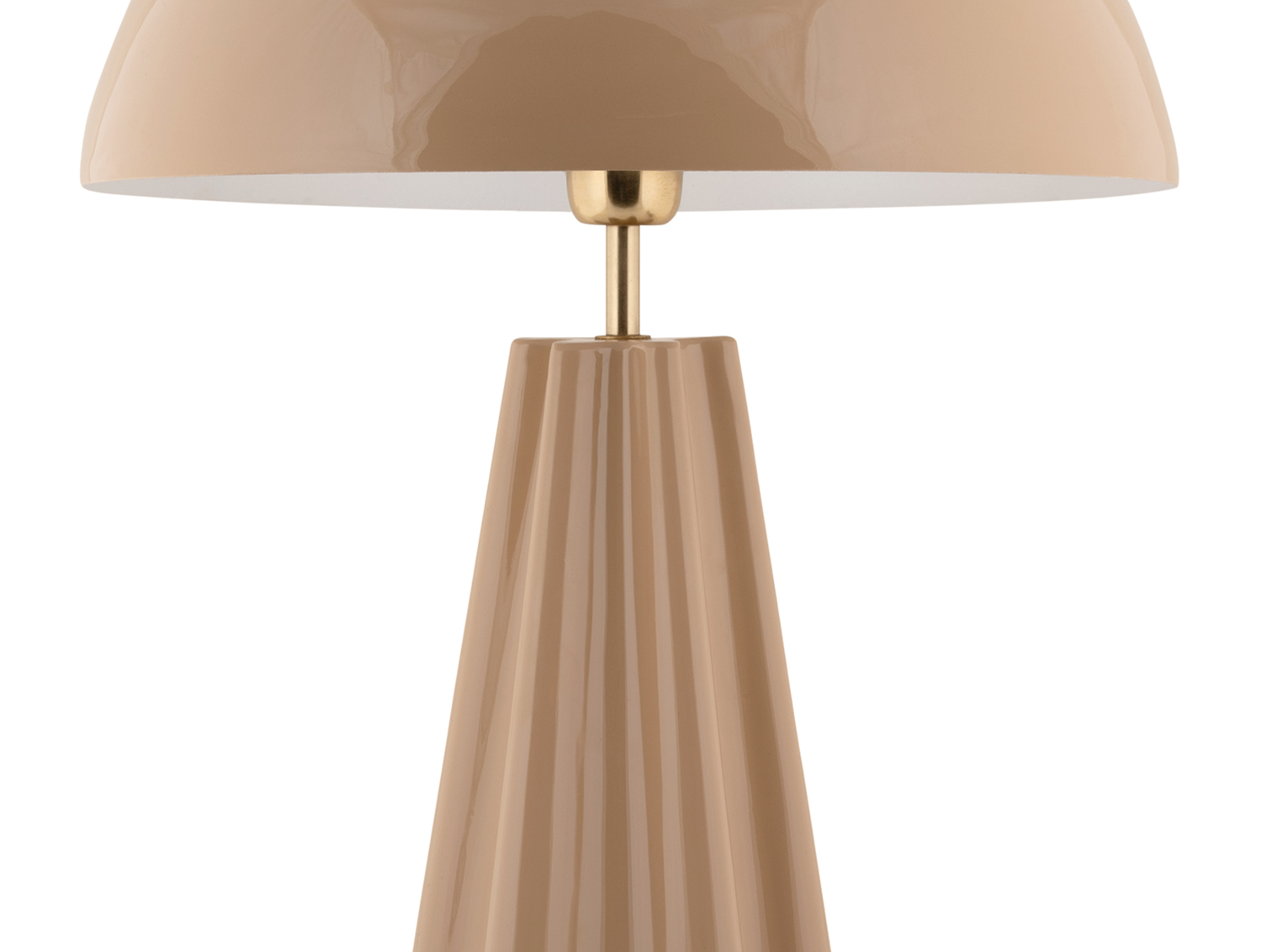 Table lamp Amplio XL enamel soft brown