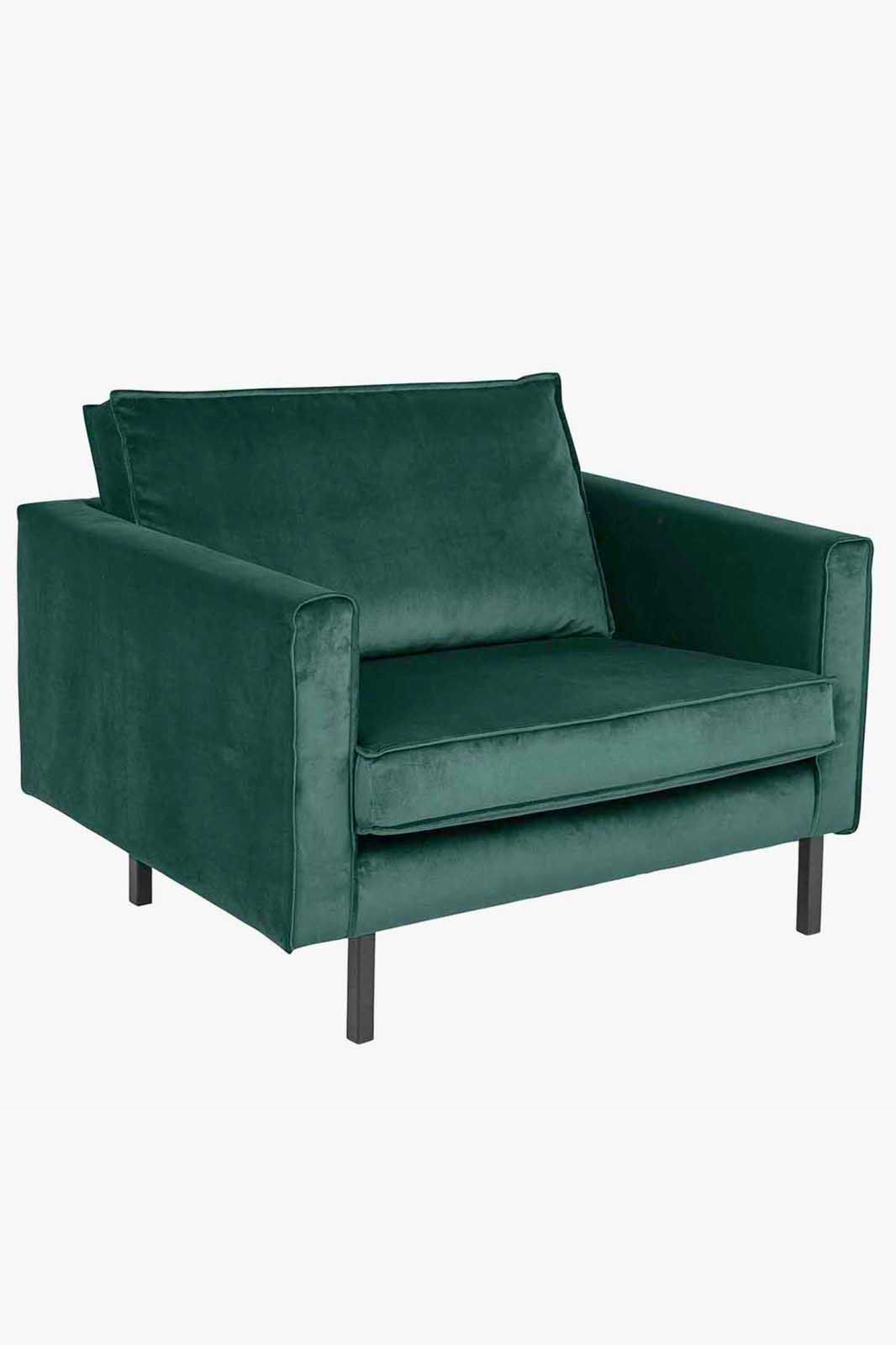 Amsterdam velvet loveseat juke groen