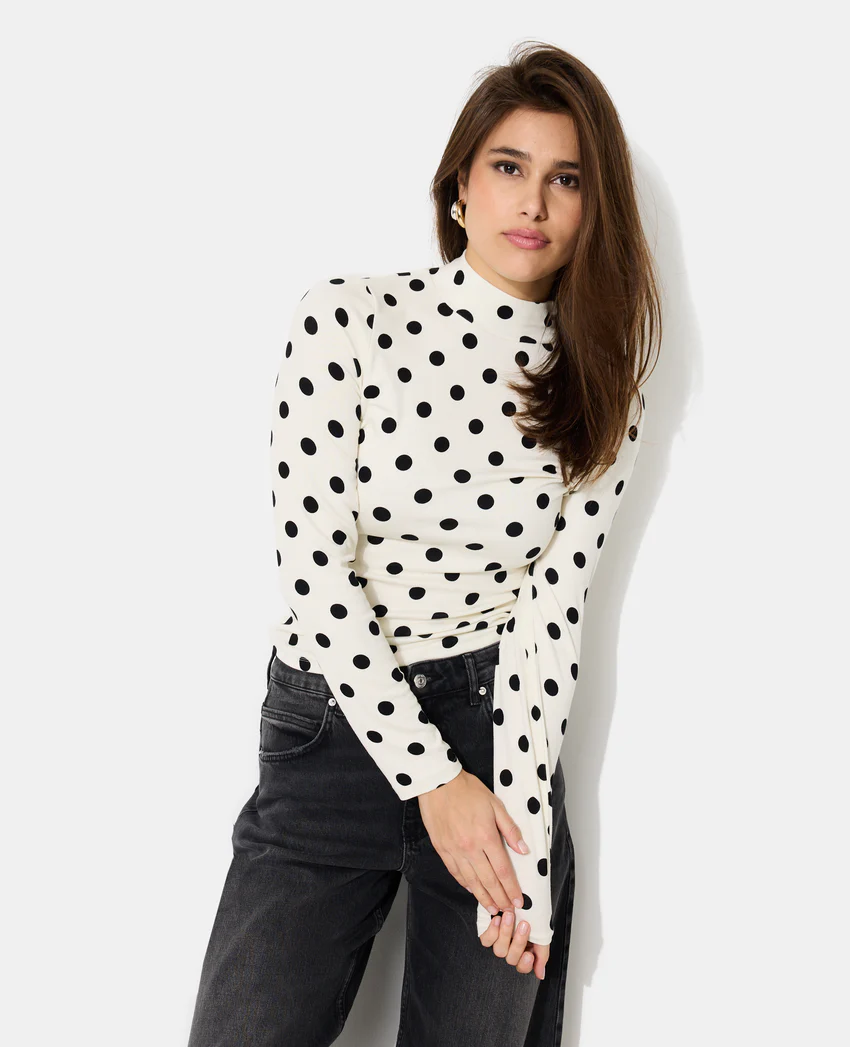 Pimkie T-shirt manches longues motifs pois
