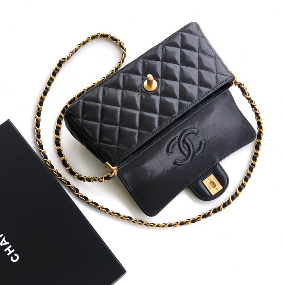 CHANEL Mini Flap Bag with Top Handle(HIGH-END GRADE) - Top Club
