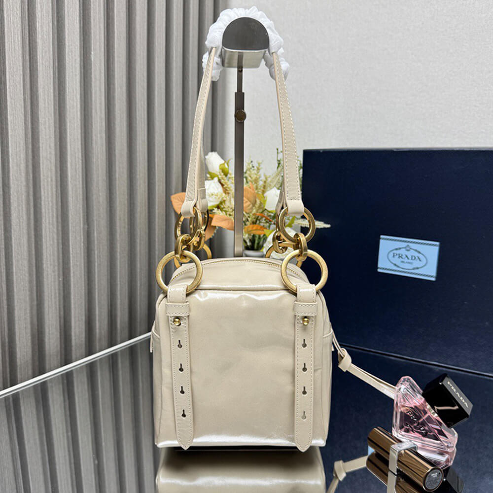 Prada Dangle leather top-handle mini-bag(HIGH-END GRADE) - Top Club