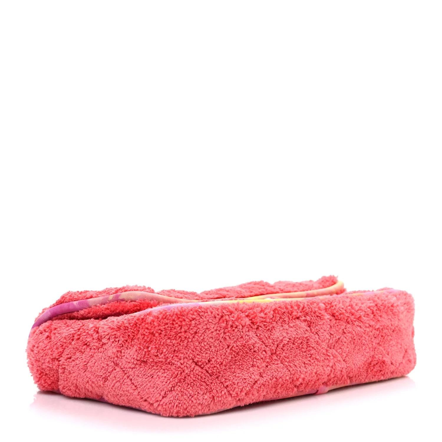 Mixed Fibers Quilted Large Flap Bag Coral - Top Club