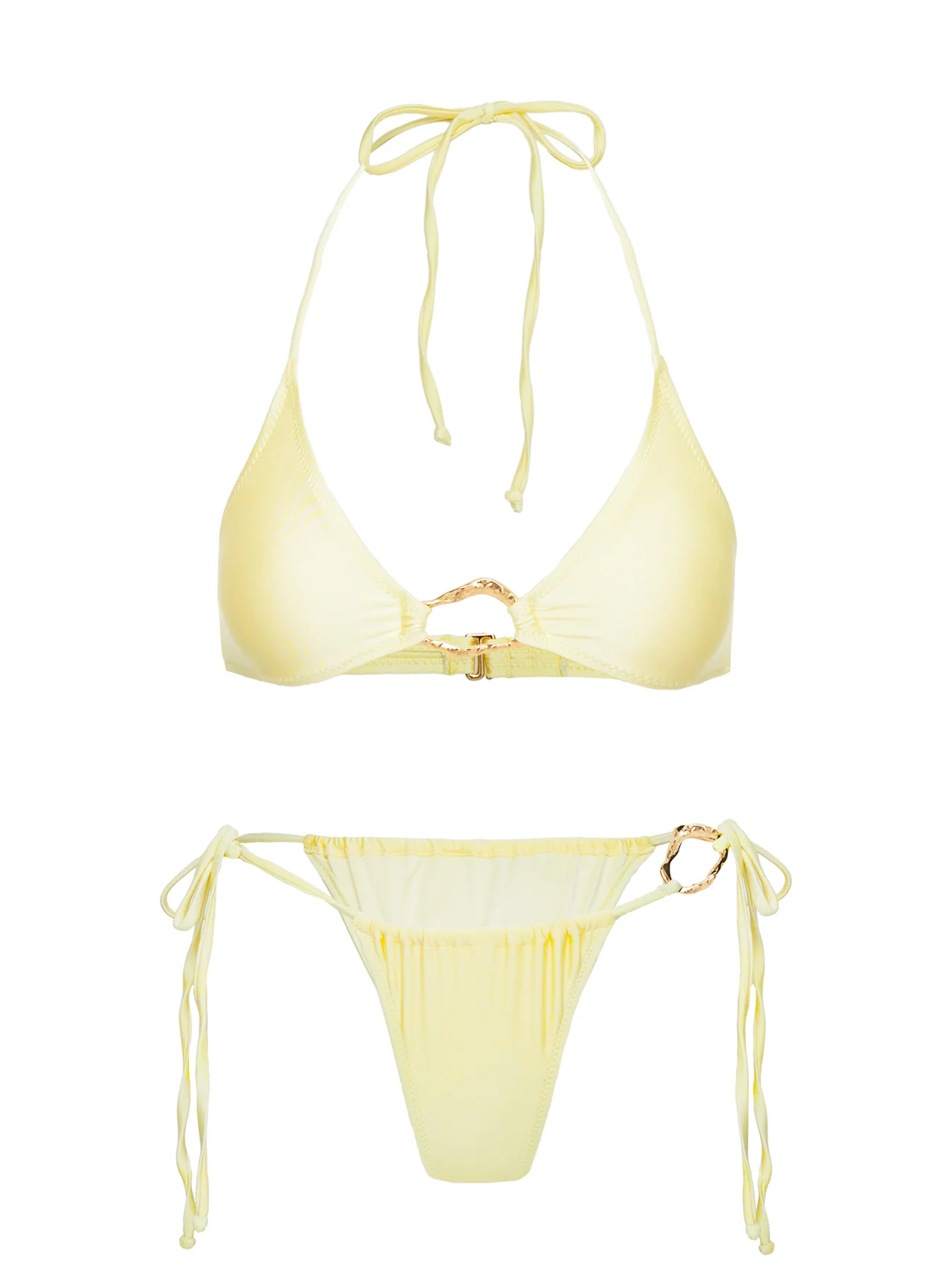 Nautilus Tie Side Bikini Bottoms Yellow