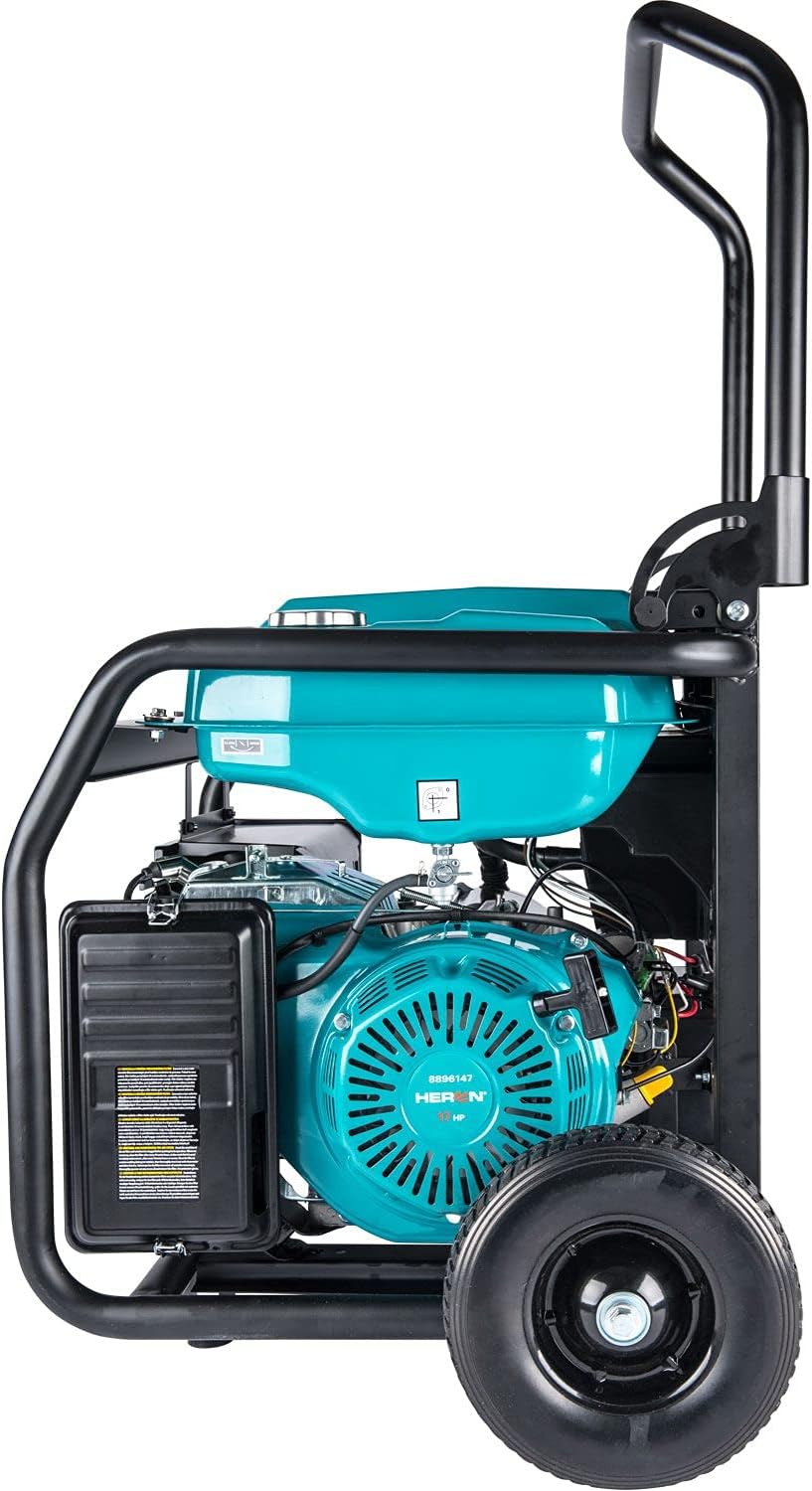 Generatore di corrente benzina 17 PS/8,2 kW/10,25 kVA (400 V), 6,5 kW (230 V), telaio, avviamento elettrico
