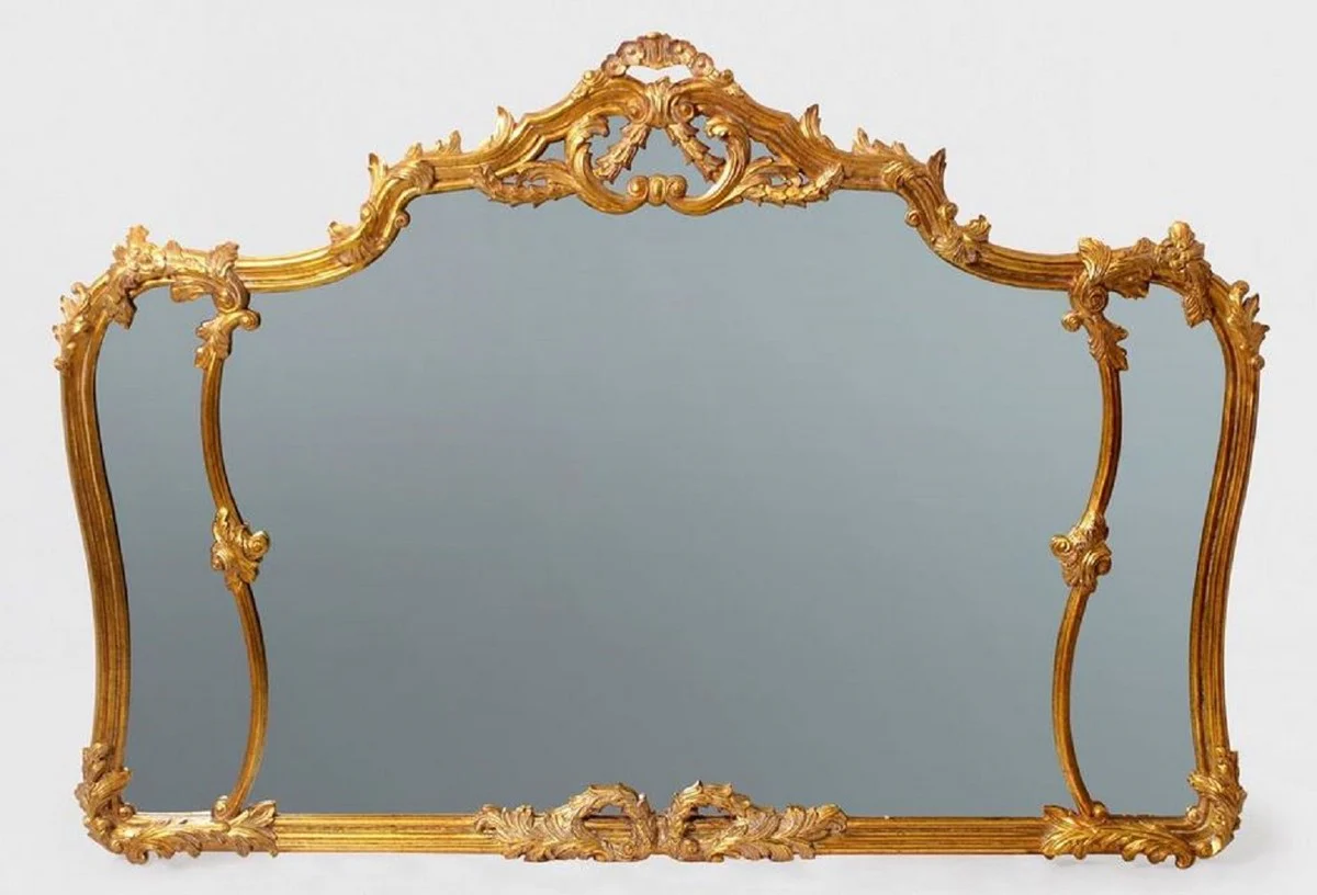 Luxury baroque mirror antique gold - magnificent wall mirror in baroque style - antique style wardrobe mirror - living room mirror - baroque furniture