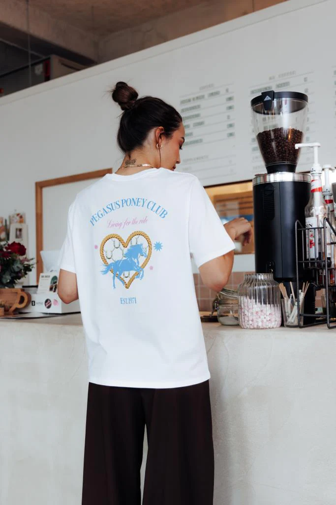 Pimkie T-shirt oversize avec print poitrine et dos