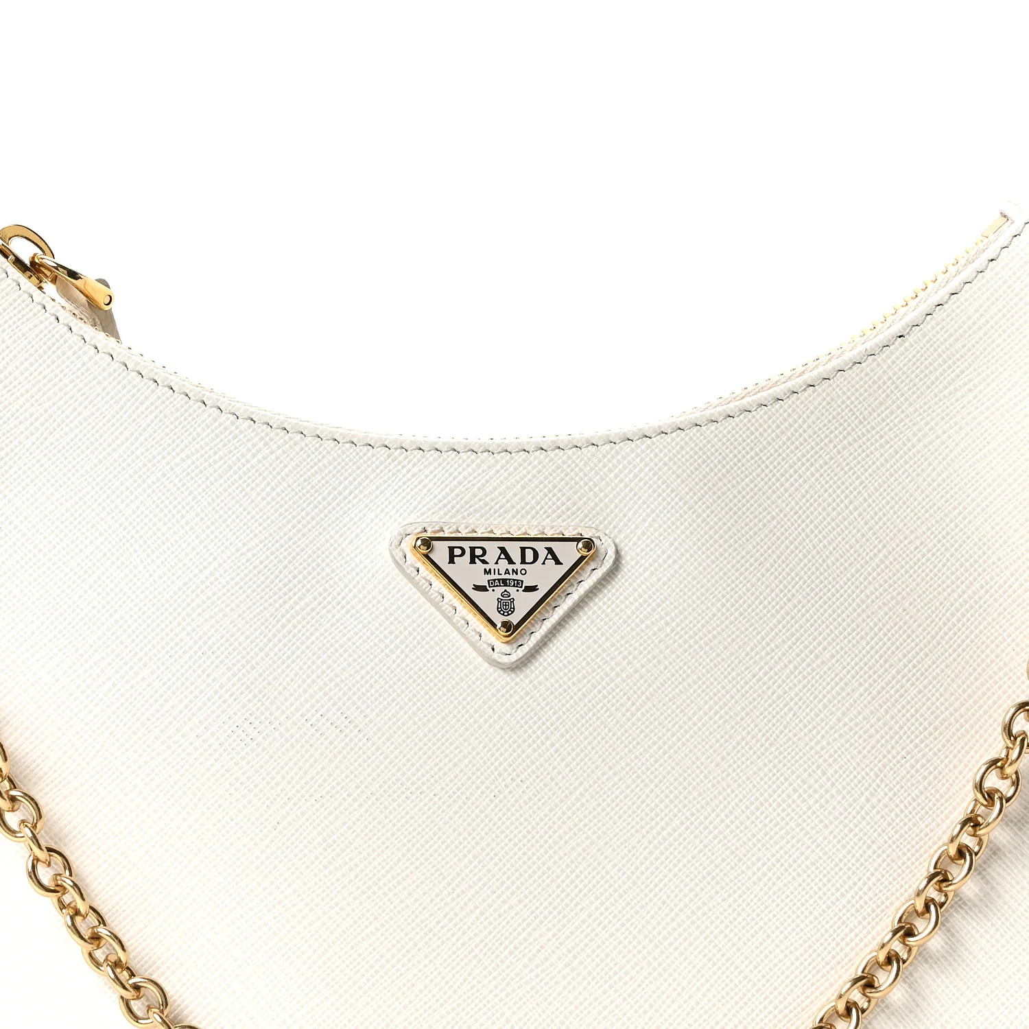 Saffiano Re-Edition 2005 Shoulder Bag White - Top Club