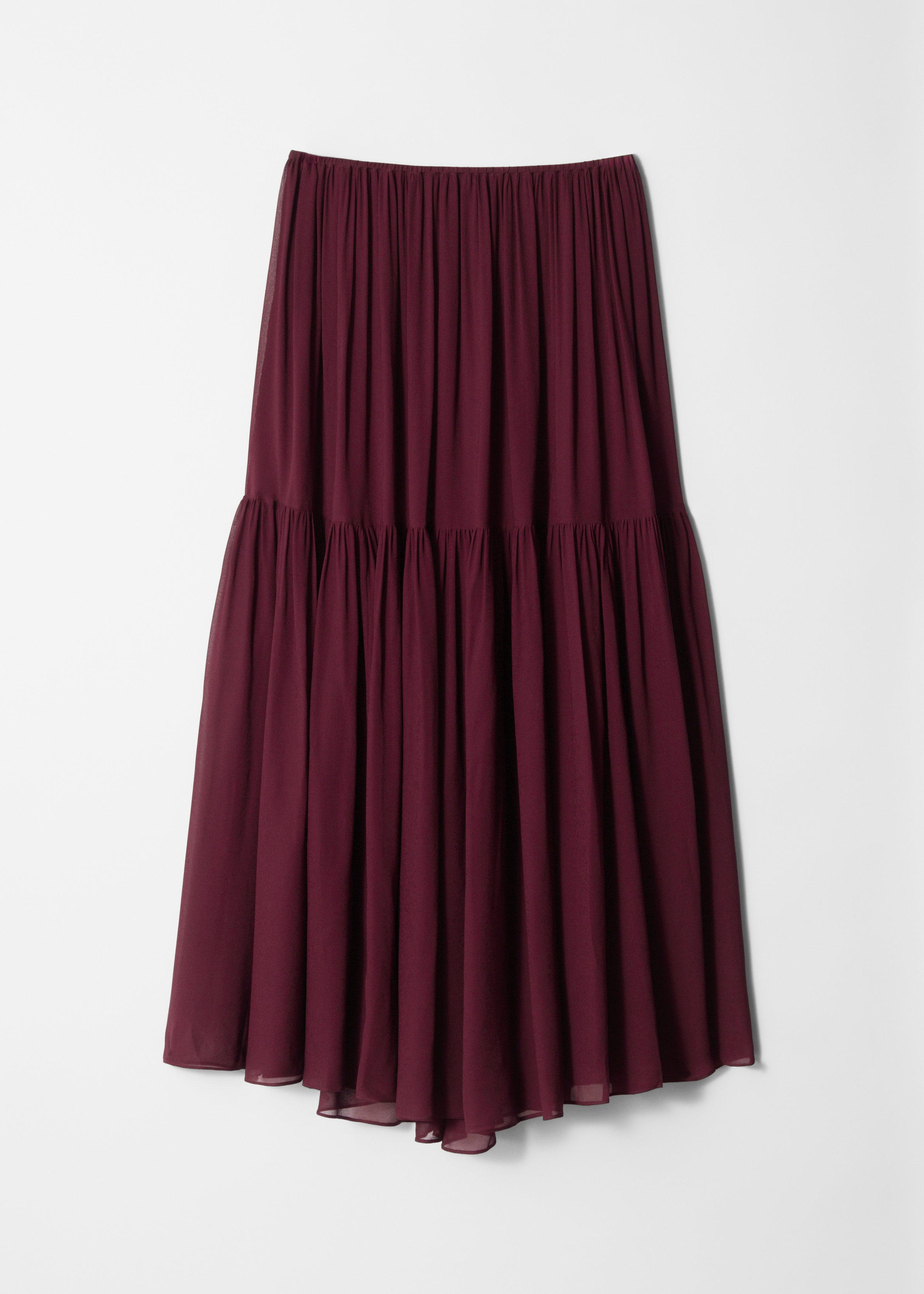& Other Stories CHIFFON TIERED MAXI SKIRT