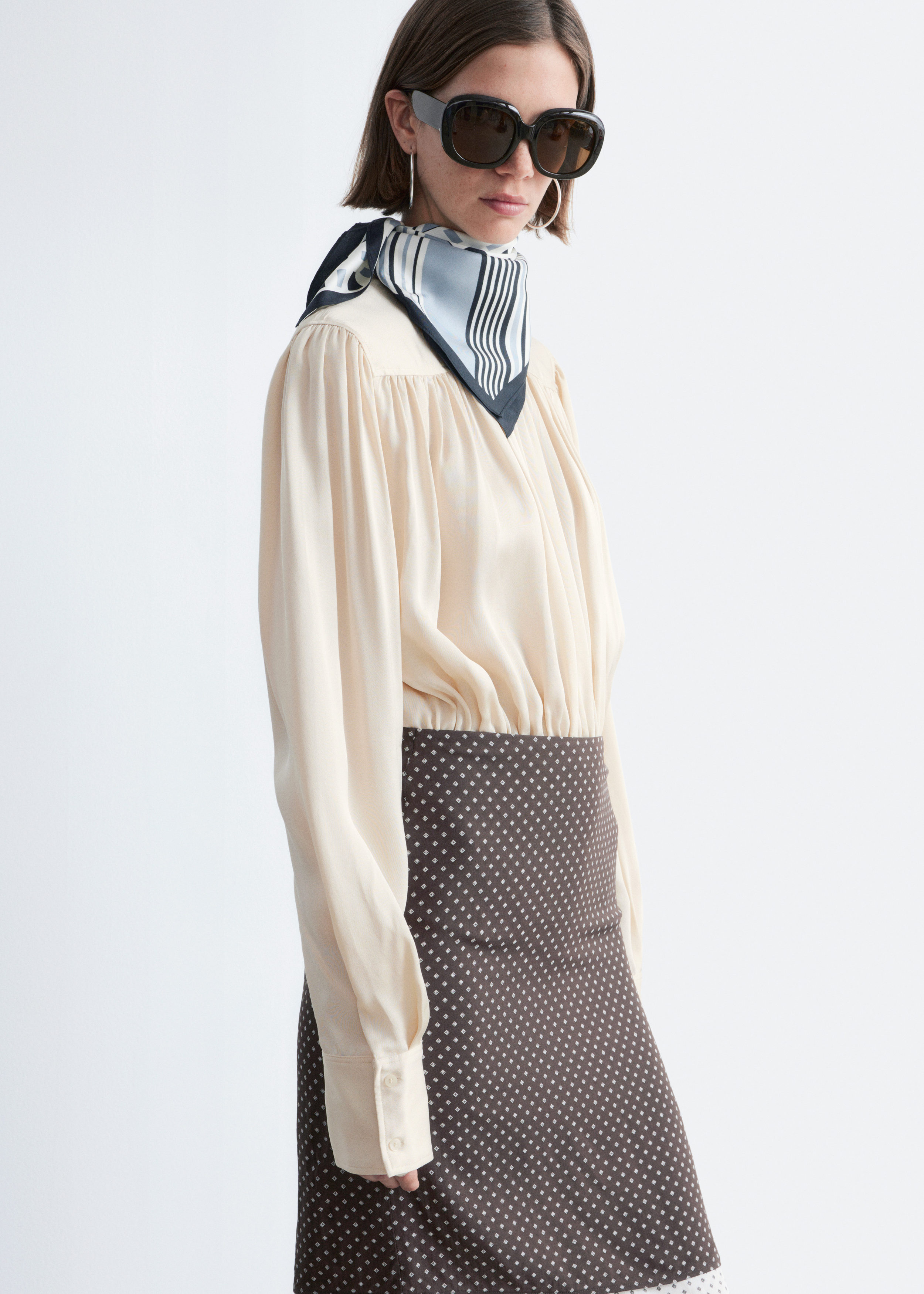 & Other Stories KNEE-LENGTH SLIP SKIRT