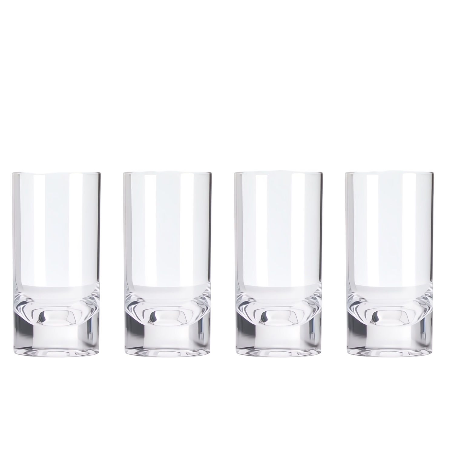 Acryl Longdrinkglas Slim Jim clear - set van 4
