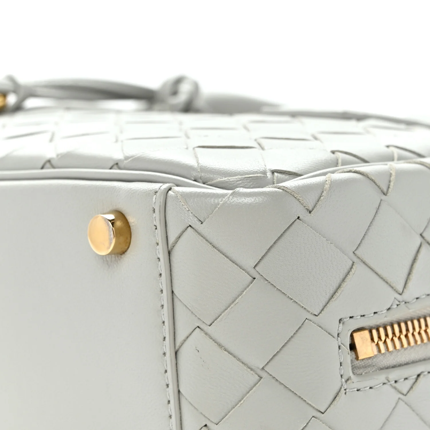 Lambskin Intrecciato Small Getaway Agate Grey - Top Club