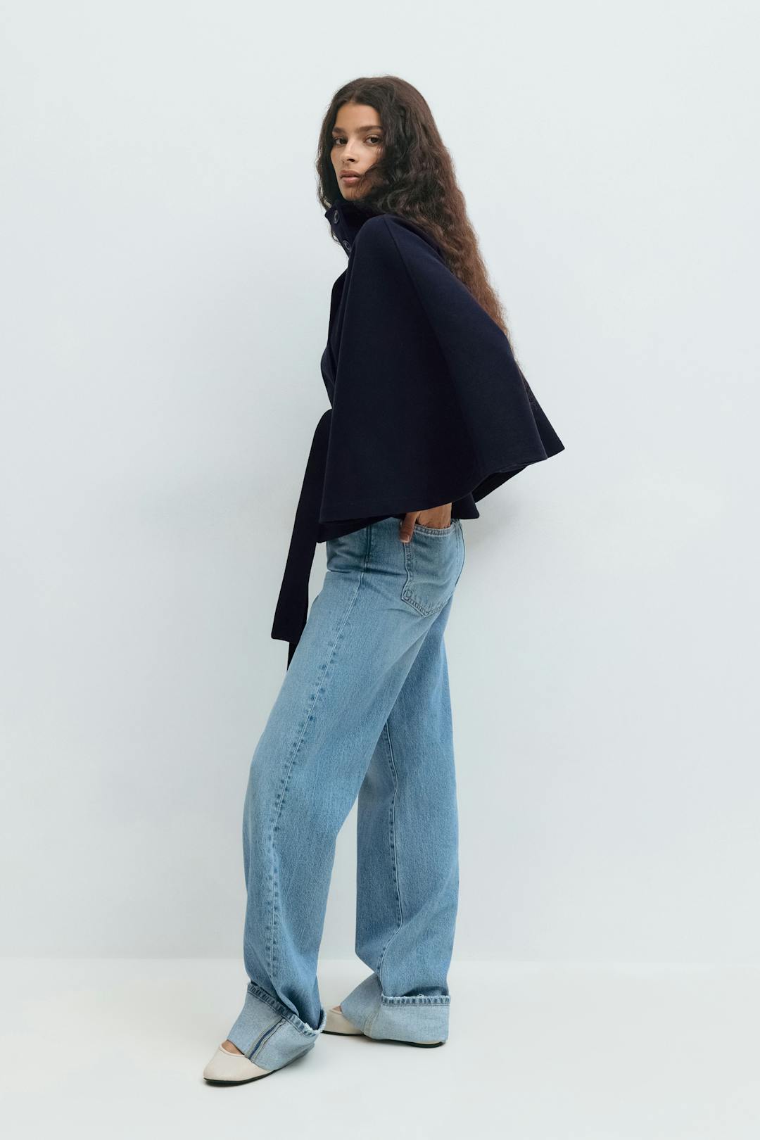 Gina Tricot belt cape jacket