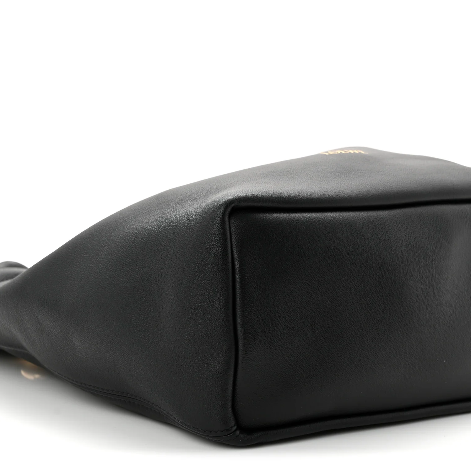 Buttery Nappa Lambskin Small Squeeze Bag Black - Top Club