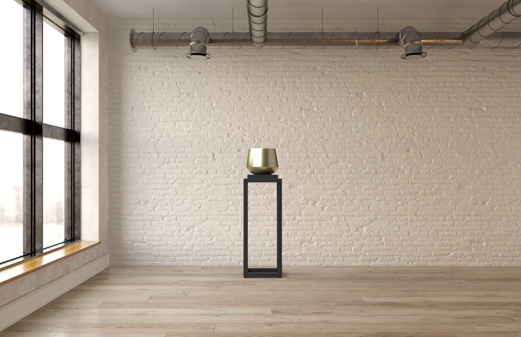 Plantenzuil light 35x35x110 cm