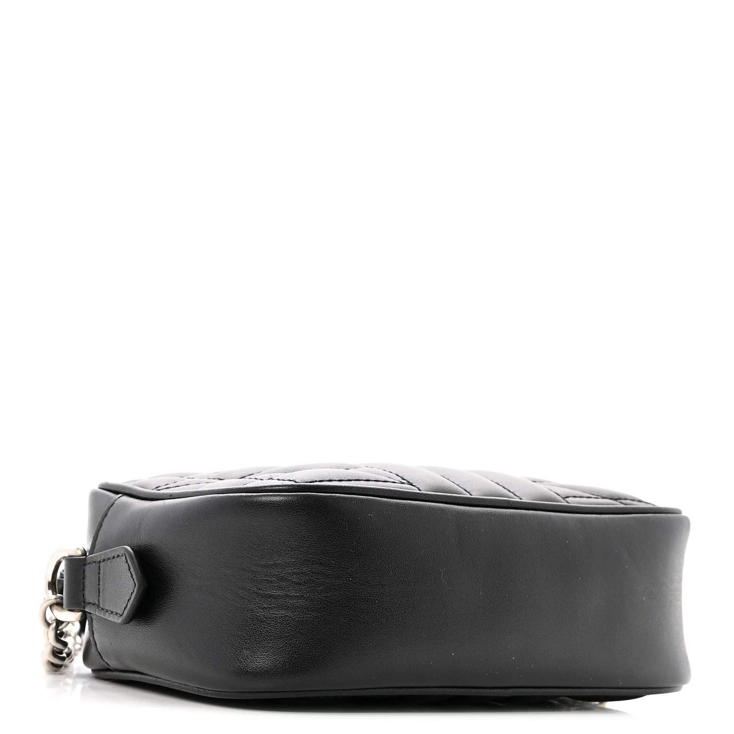 Calfskin Matelasse Aria GG Marmont Chain Shoulder Bag Black - Top Club