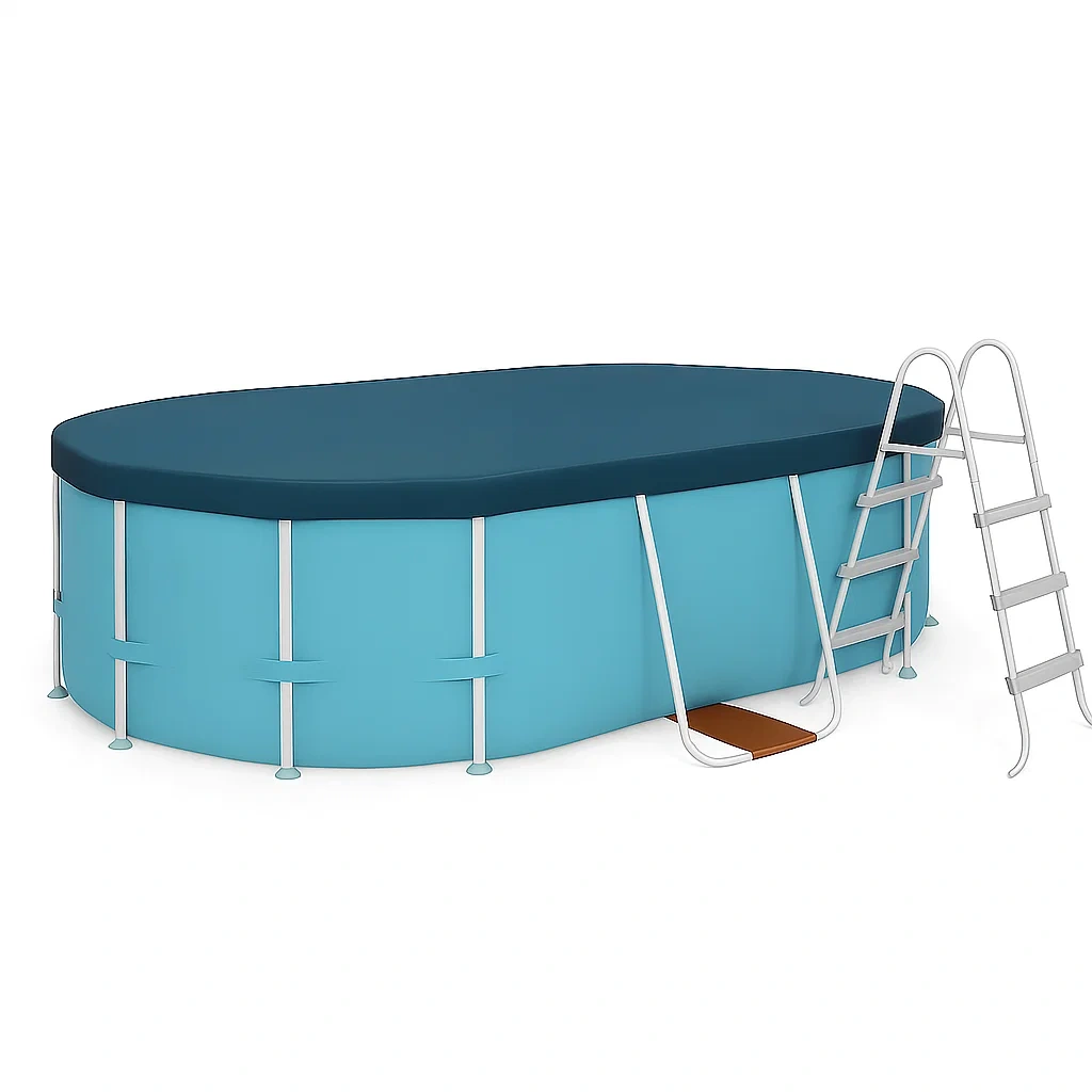 Removable oval pool 418x243x98 cm eSudbHr126Js