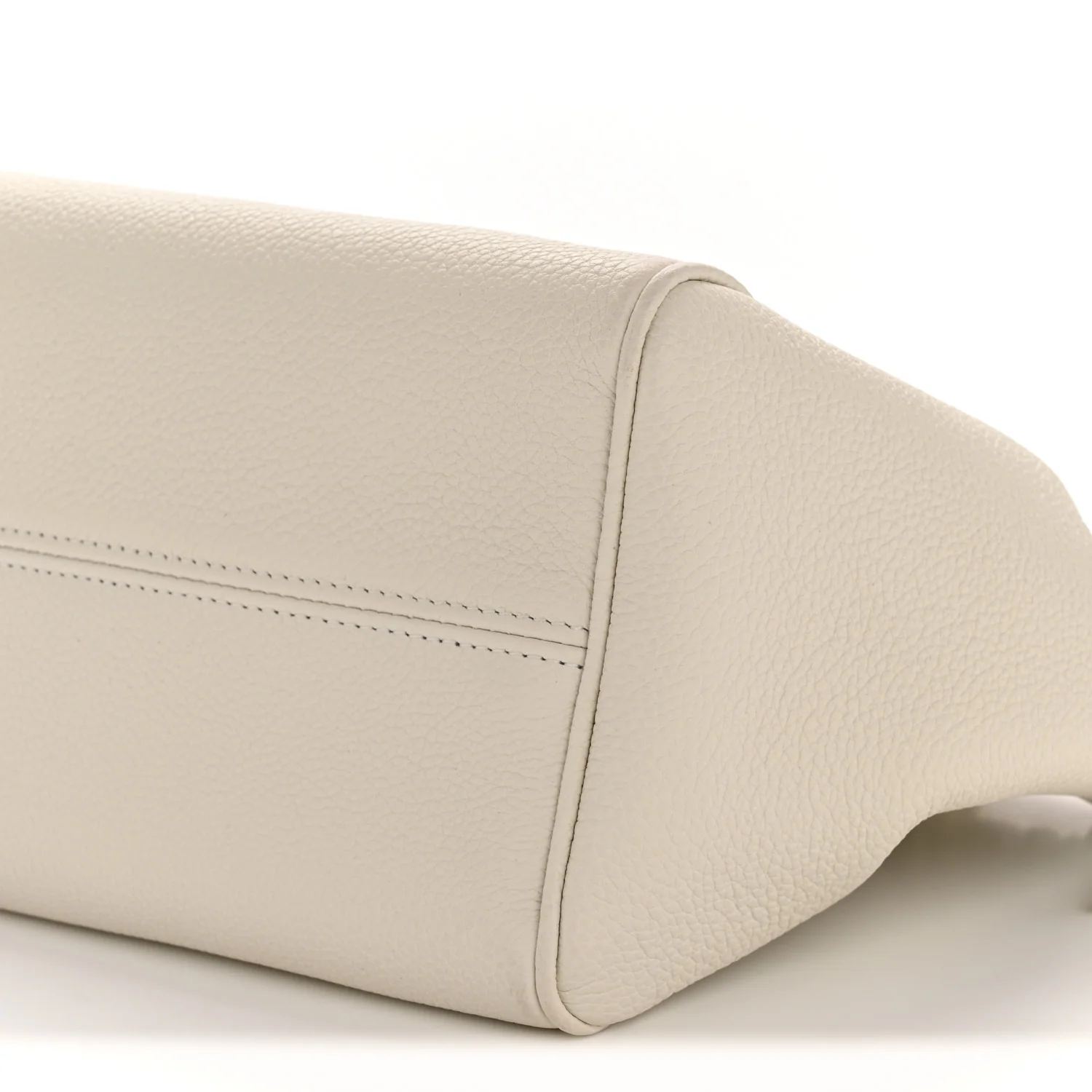 Calfskin Cuir Small Triomphe Cabas Drawstring White - Top Club