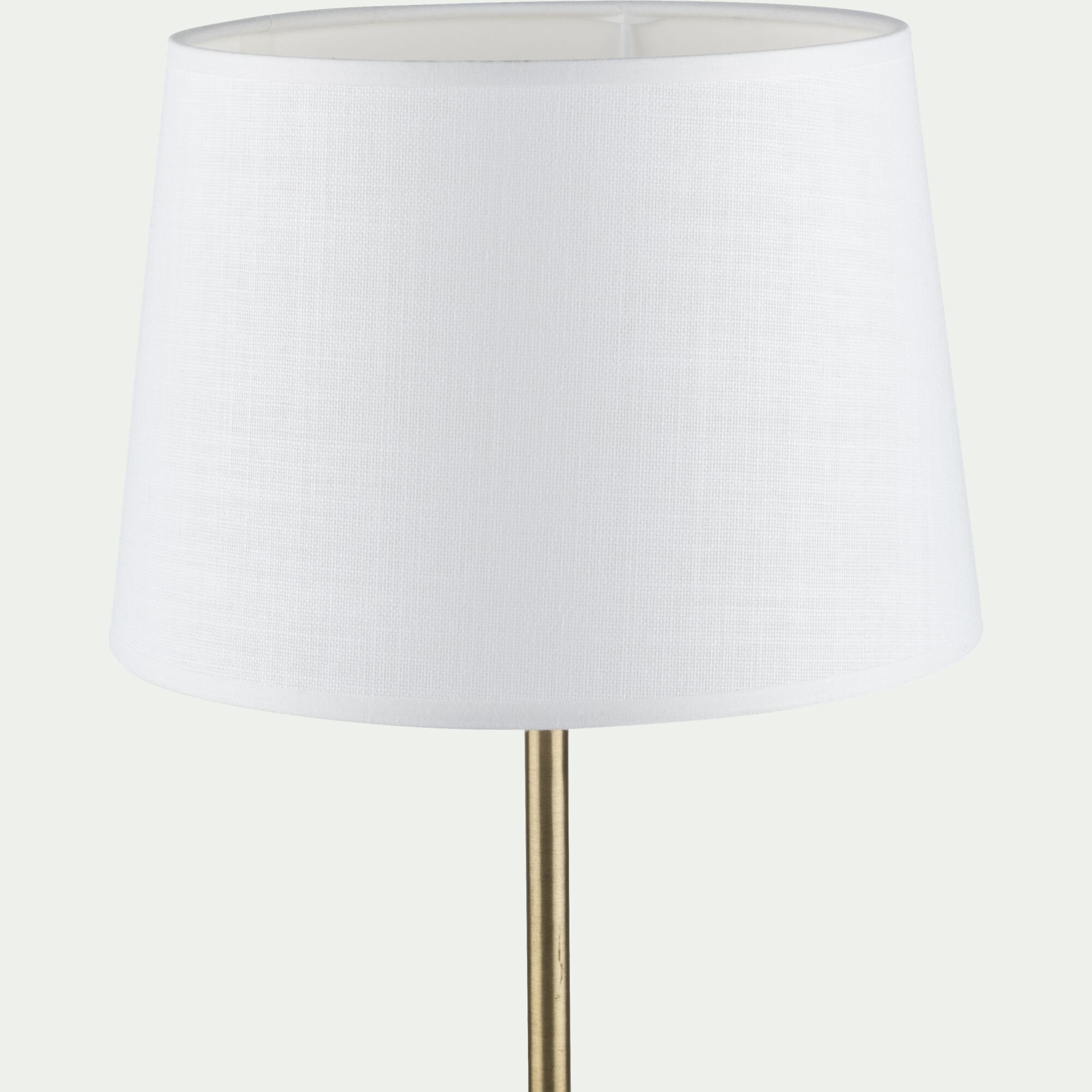 MISTRAL - Abat-jour tambour en coton D33cm - blanc capelan