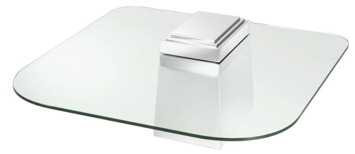 Luxury coffee table / living room table silver 105 x 105 x H. 44 cm - luxury living room furniture