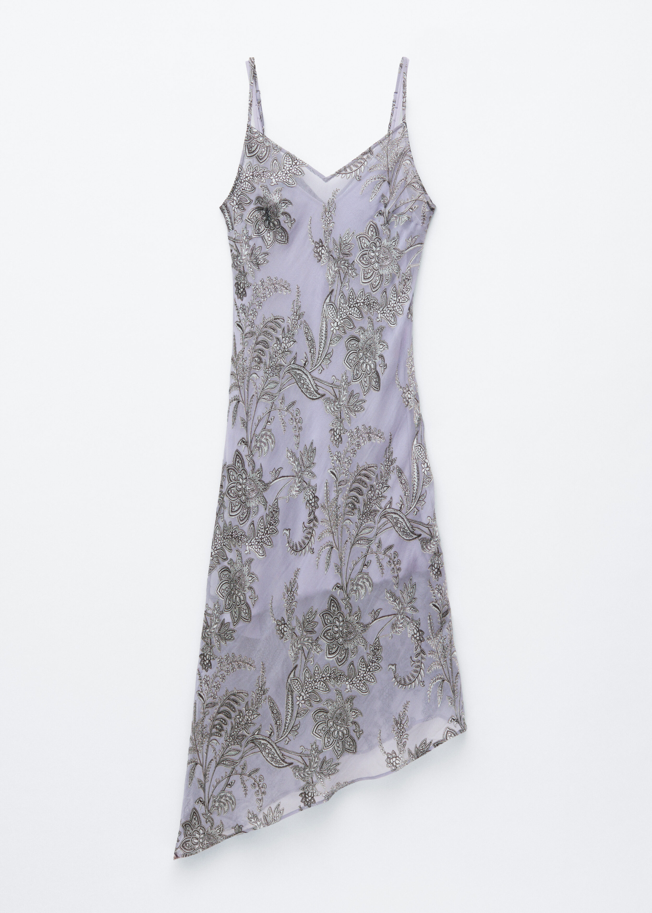 & Other Stories FLORAL STRAP MIDI DRESS
