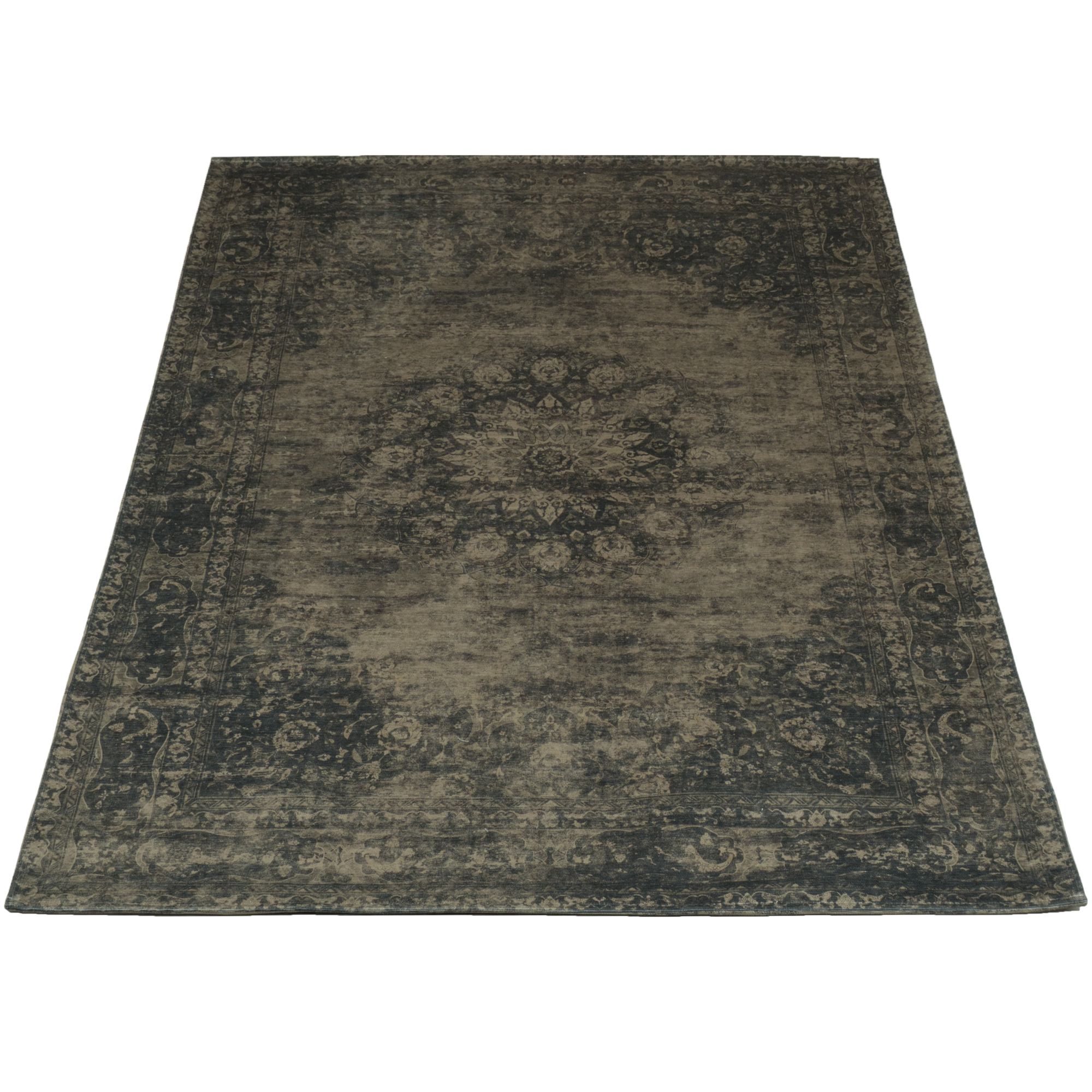 Vloerkleed Viola green 200x200 cm Recht