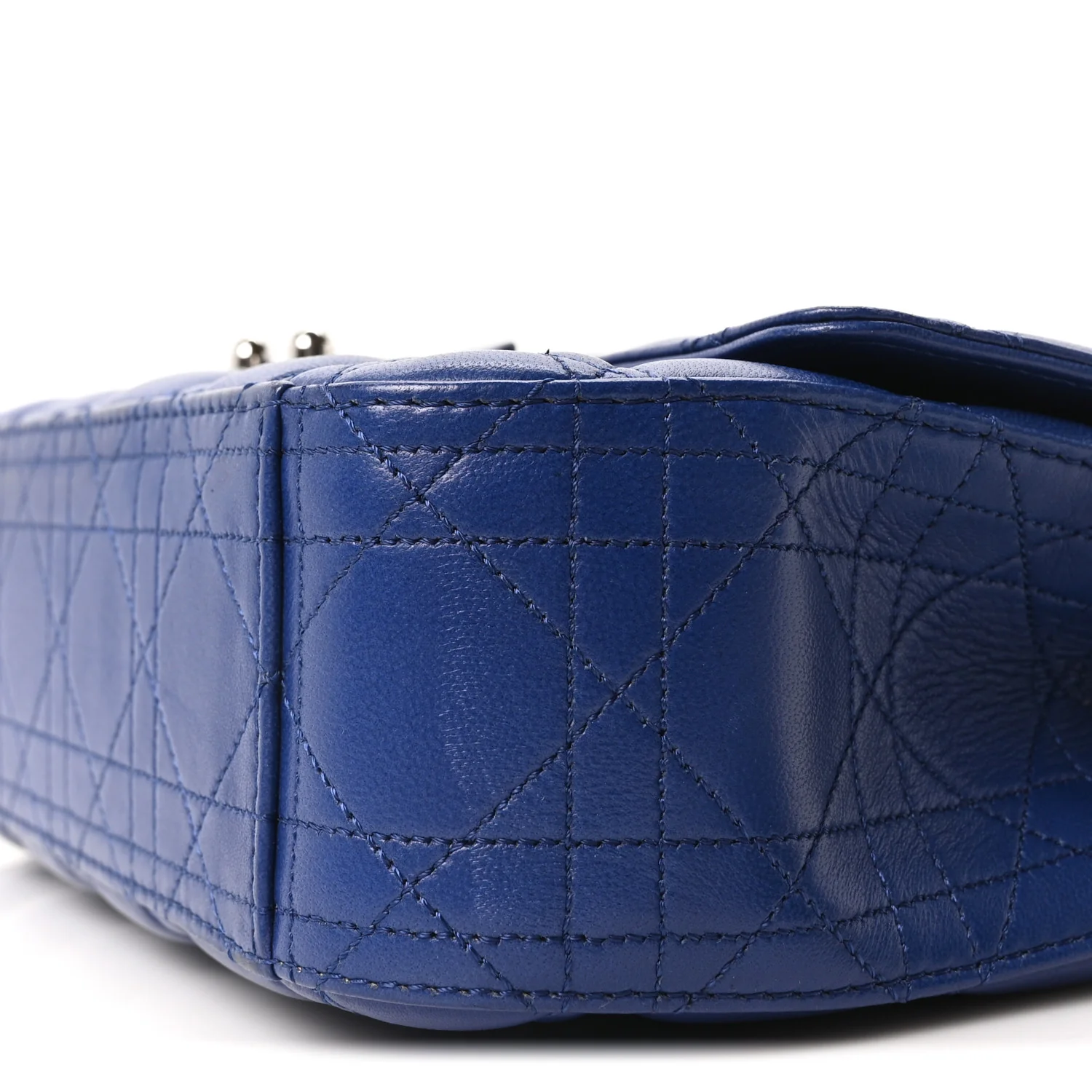 Lambskin Cannage Medium Miss Dior Flap Blue - Top Club