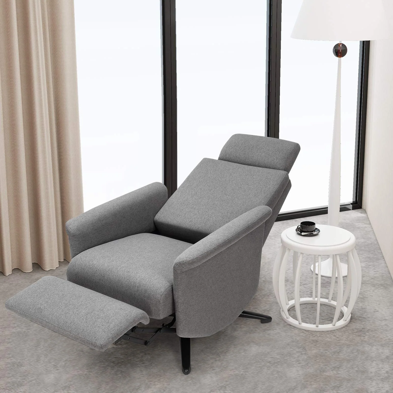 BEFOUNDLOVELY Recliner Chair with Vibration Massage & Remote Control , 360 Degree Swivel Reclining Sofa Chair