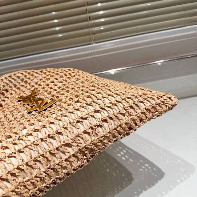 SAINT LAURENT YSL Raffia tote Bag - Top Club