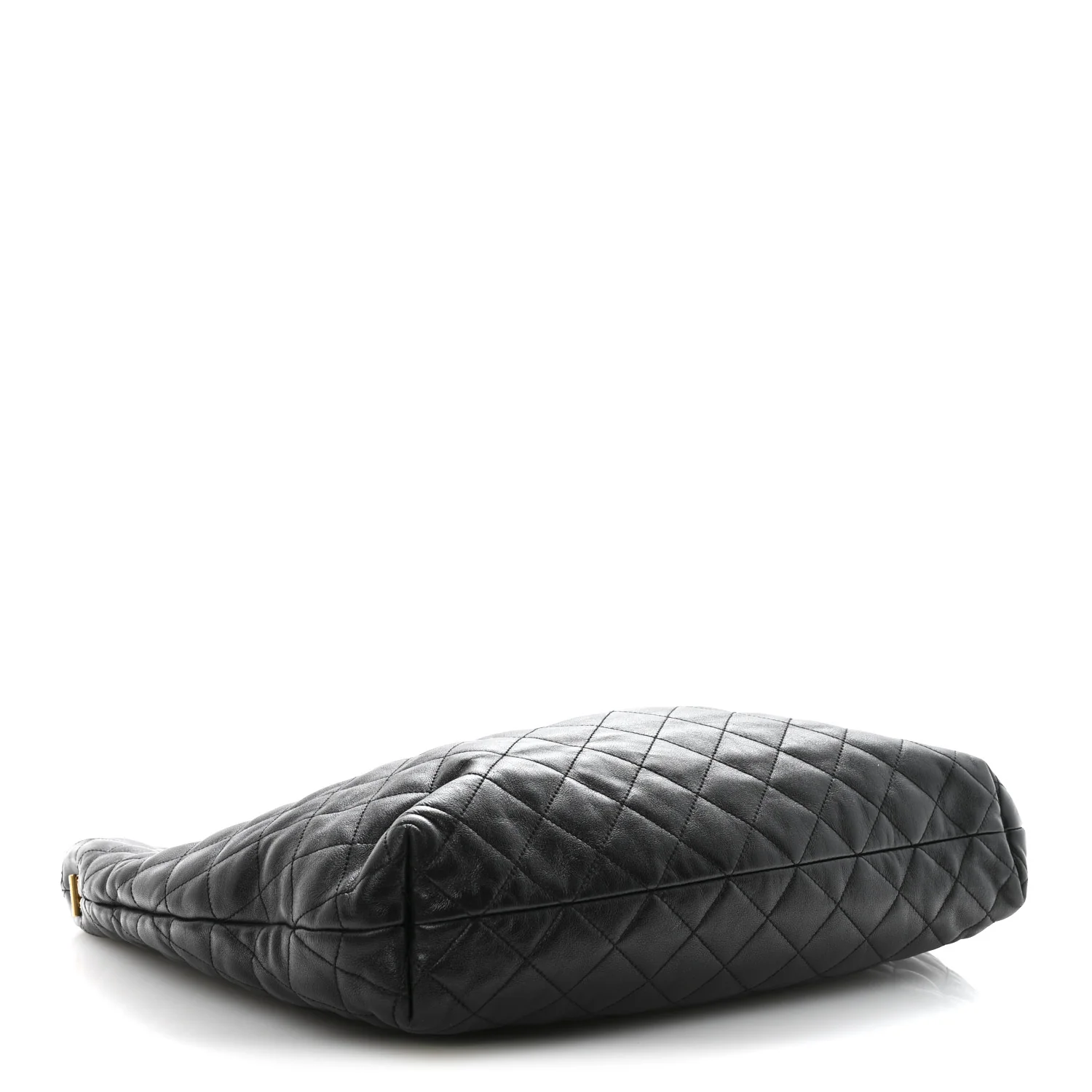 Lambskin Quilted Maxi Icare Shopping Tote Black - Top Club