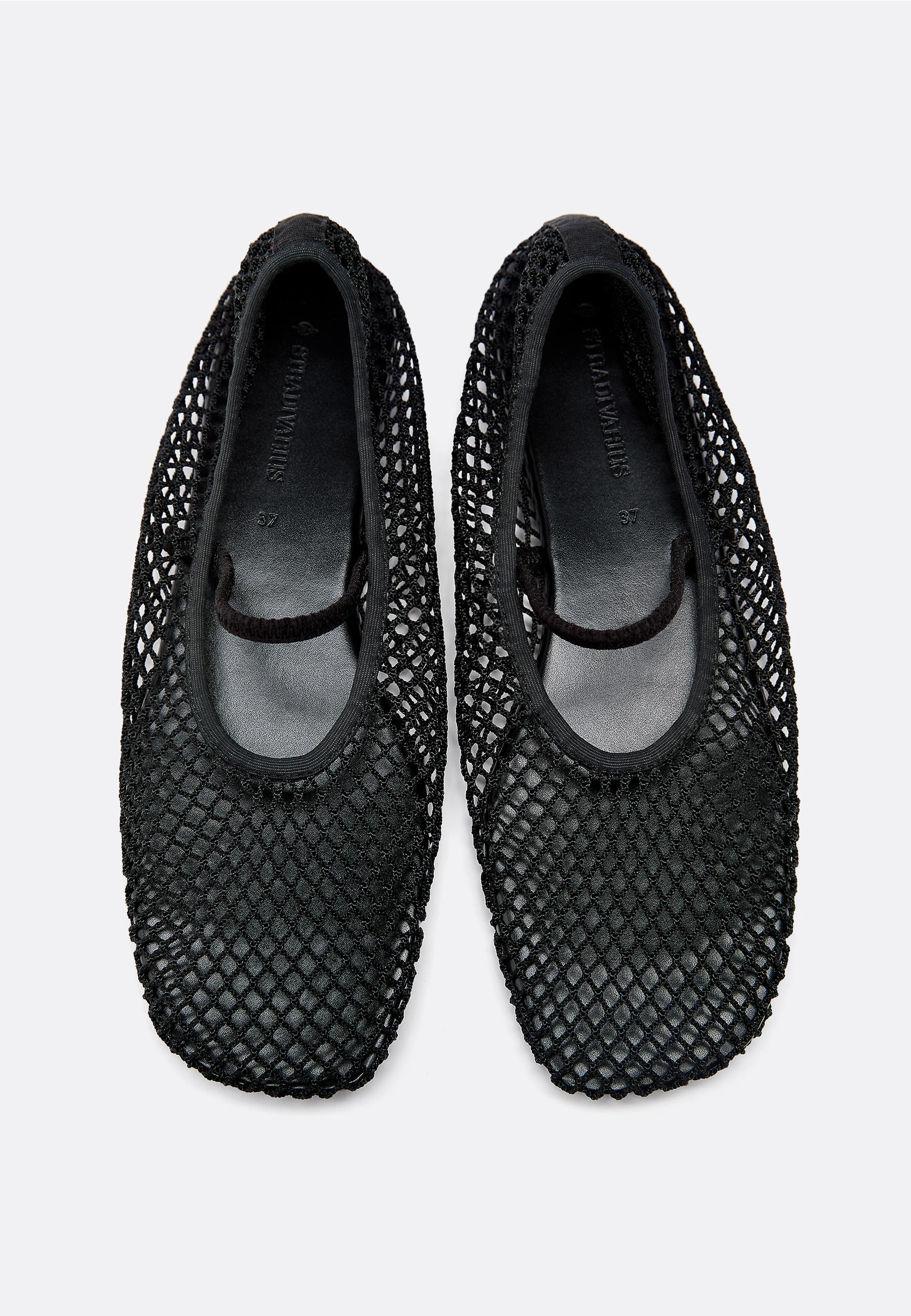 MESH STRAP BALLET FLATS