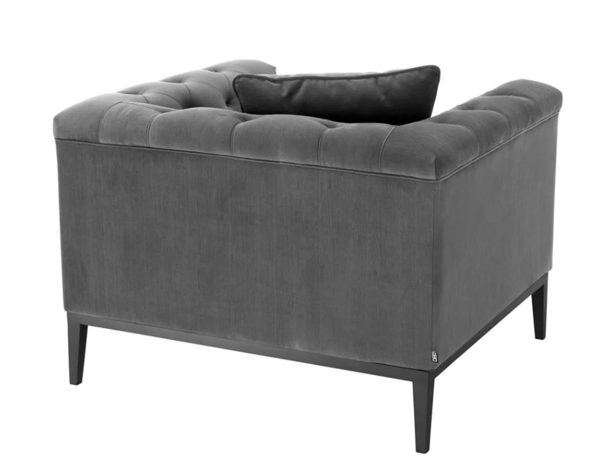 Luxury armchair gray - living room furniture