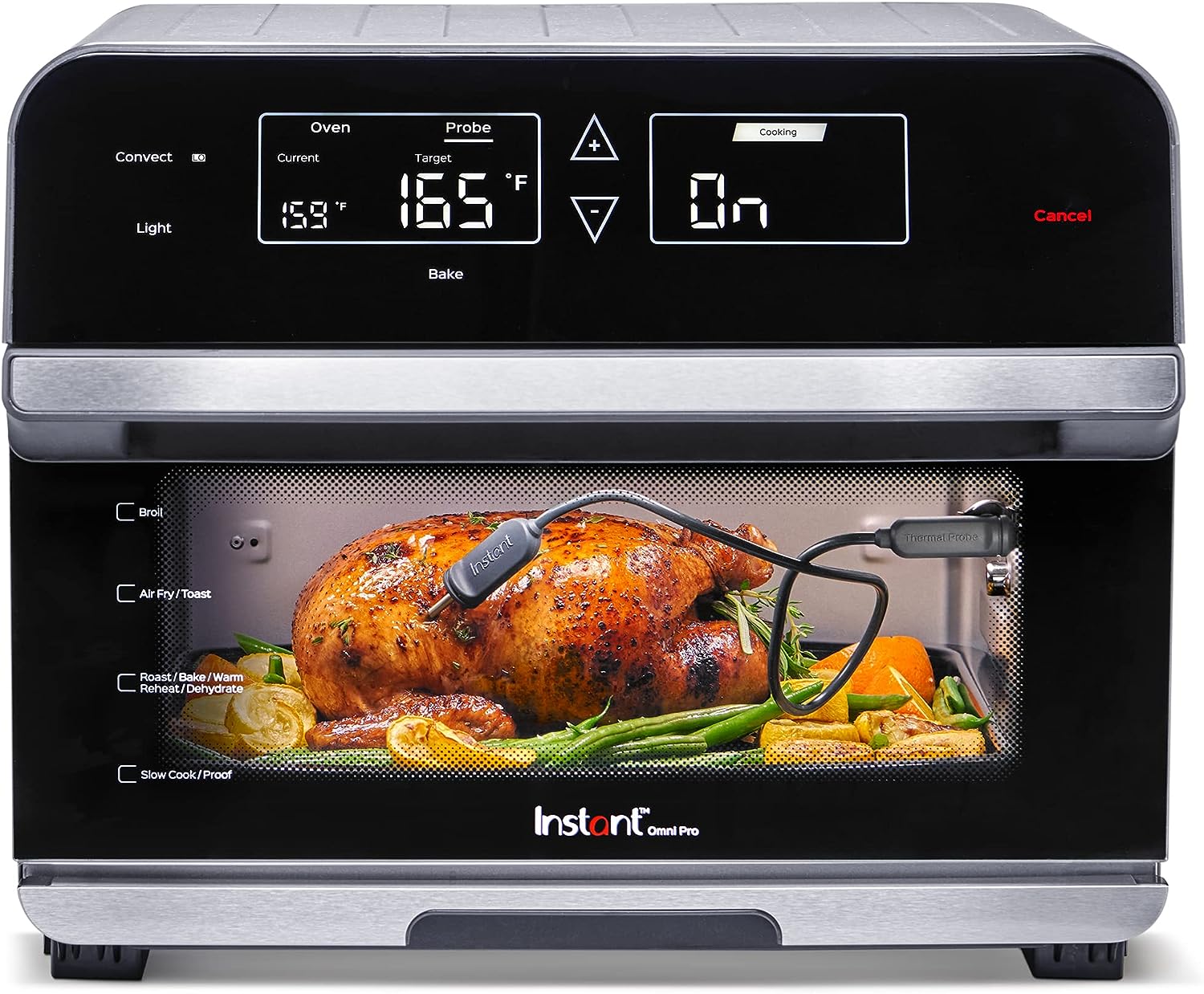Instant Omni Pro 19 QT/18L Air Fryer Toaster Oven Combo, From the makers of Instant Pot, 14-in-1 functions, Fits a 12