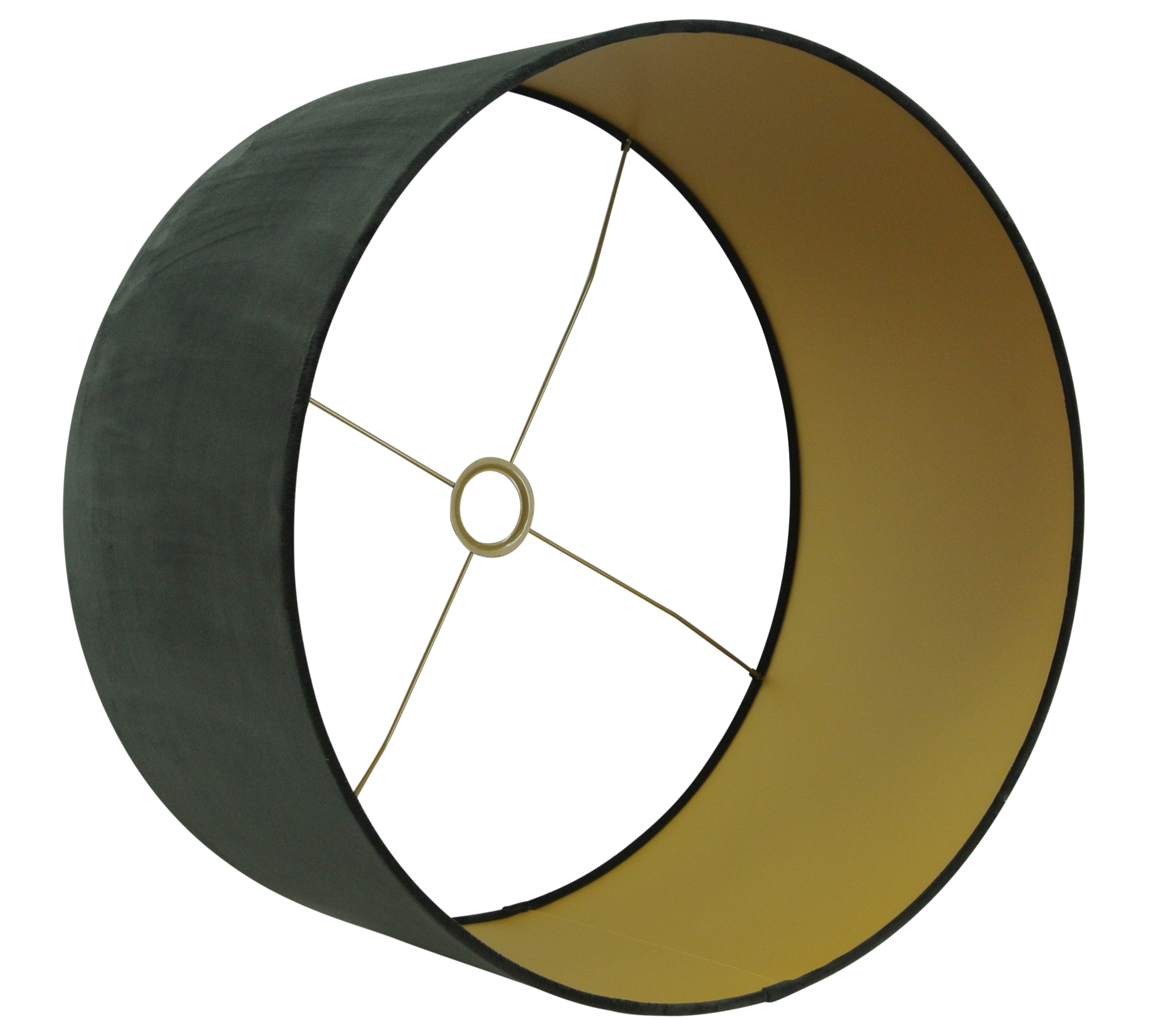 Lampenkap San Remo velours (Zwart) Lampenkap San Remo zwart velours 50x50x25cm