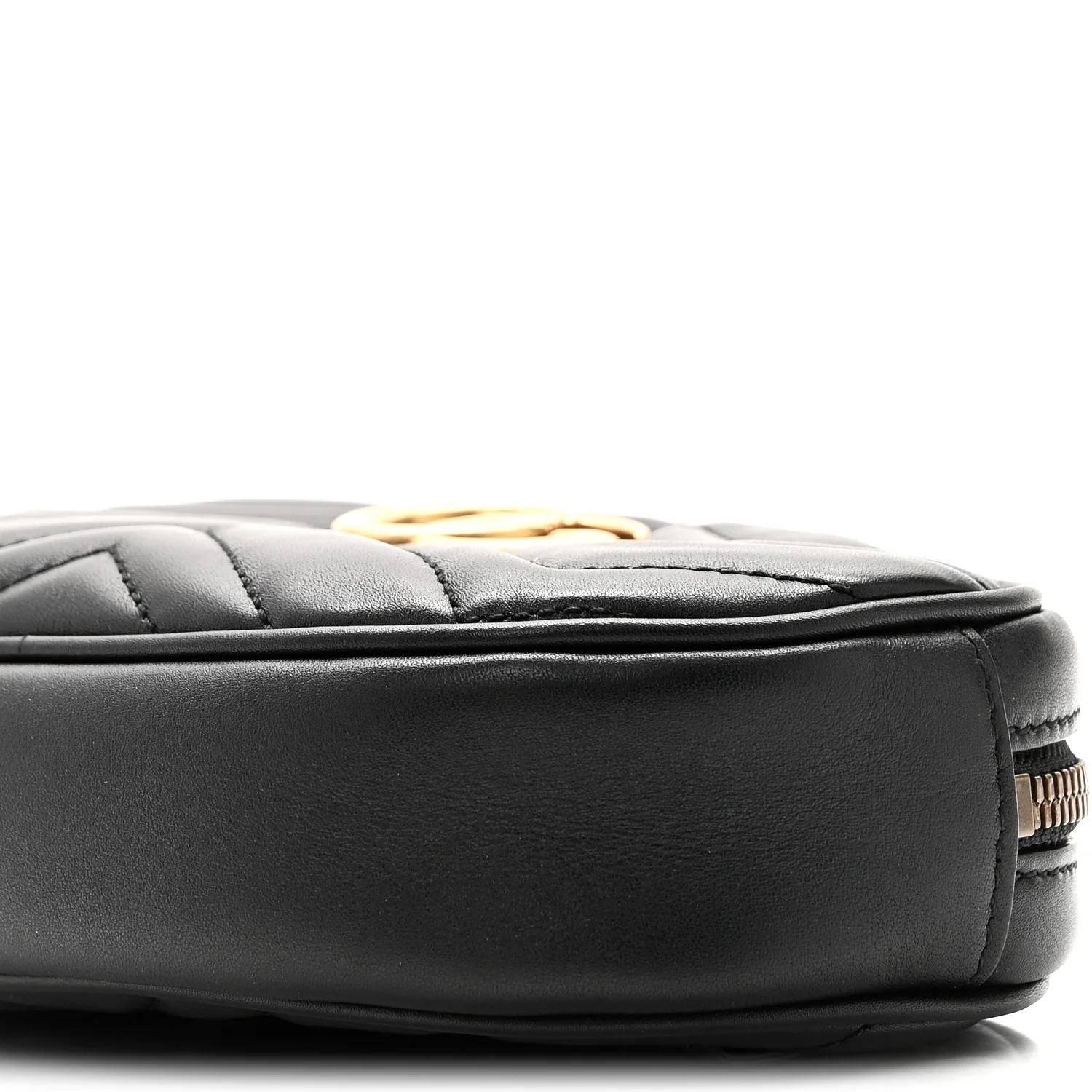 Calfskin Matelasse GG Marmont Belt Bag 85 34 Black - Top Club