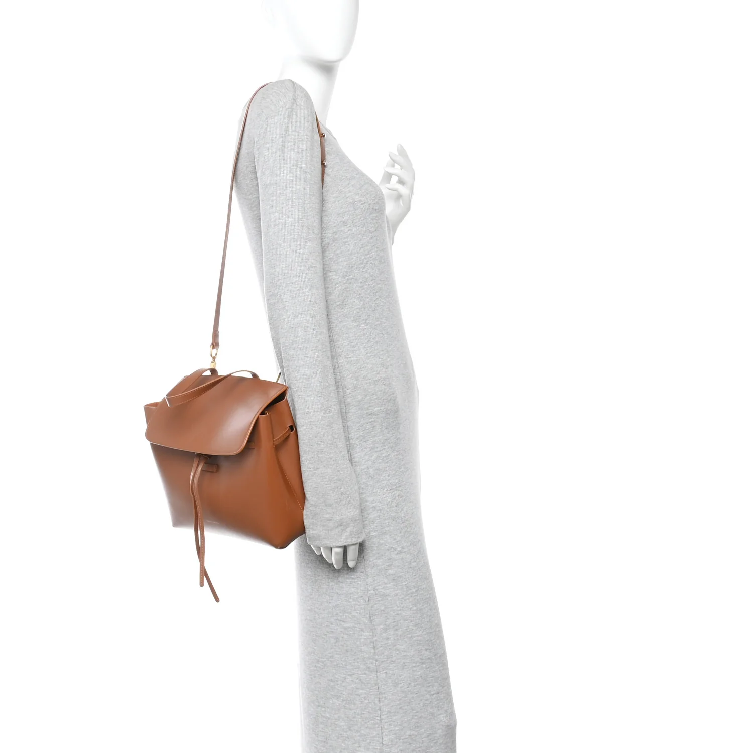 Calfskin Soft Lady Bag Biscotti