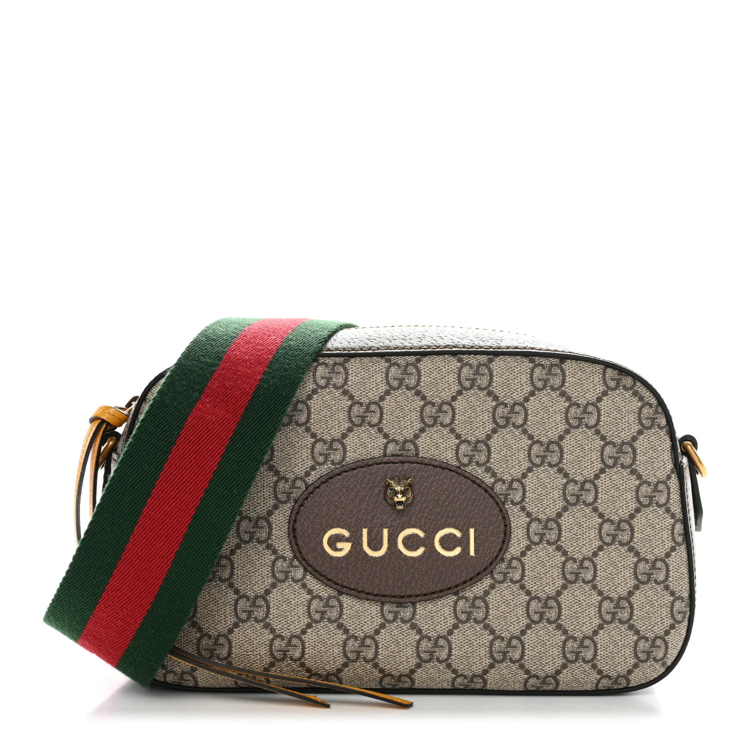 GG Supreme Monogram Web Neo Vintage Shoulder Bag Beige New Acero Crop - Top Club
