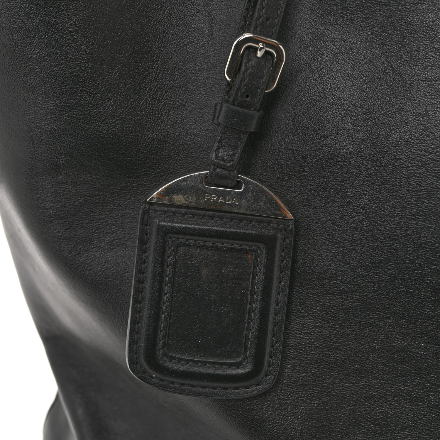 Soft Calf Shopping Tote Black - Top Club