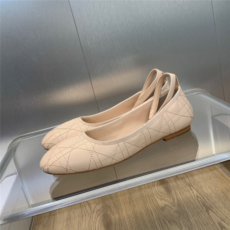 dior electric embroidered cannage pattern ballerina shoes - Sneaker Replica Workshop
