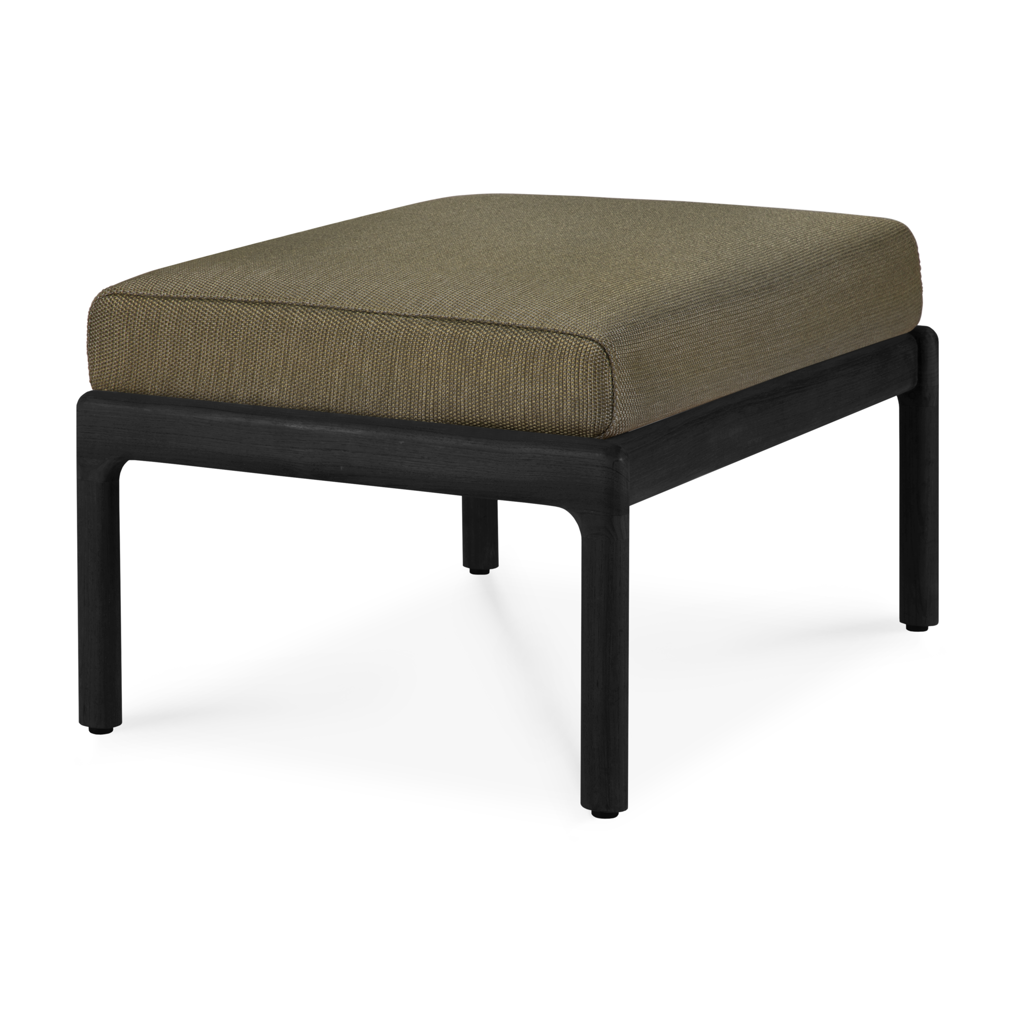 Hocker Teak Jack outdoor zwart green