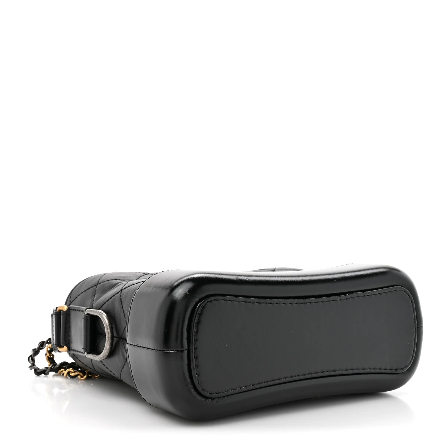 Aged Calfskin Quilted Small Gabrielle Hobo Black - Top Club