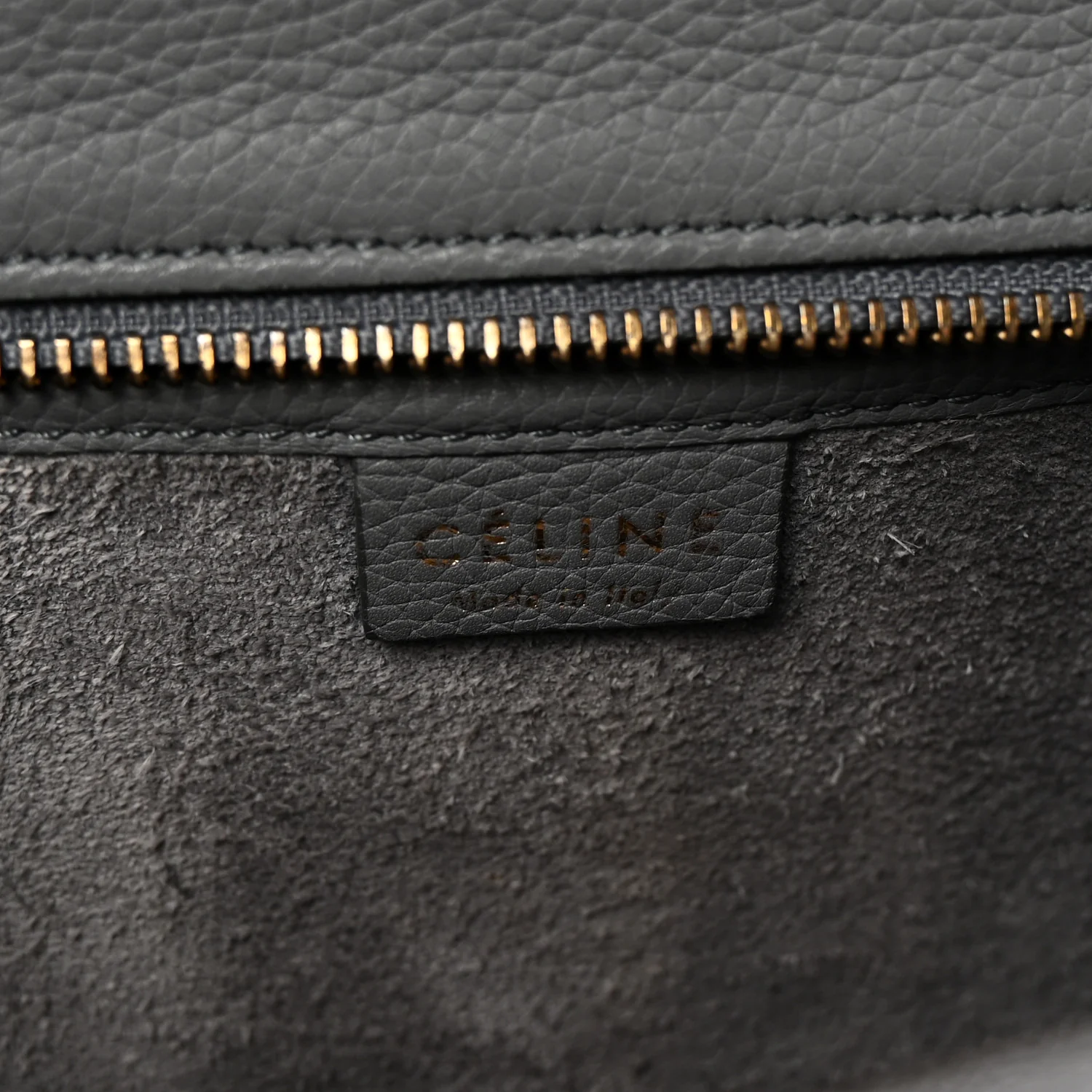 Baby Drummed Calfskin Nano Luggage Kohl - Top Club