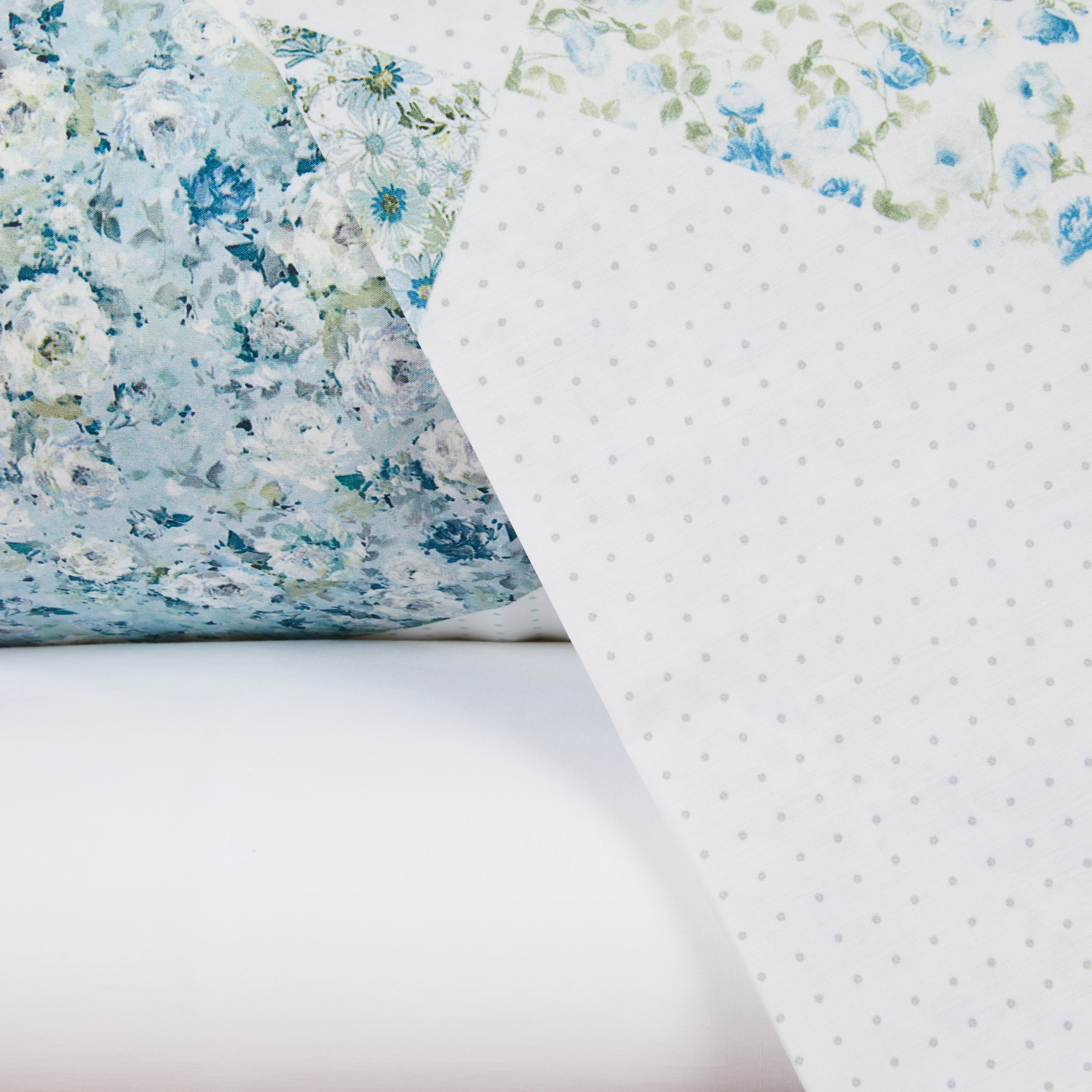 Completo Lenzuola In Percalle Patch-Fleuri' Matrimoniale