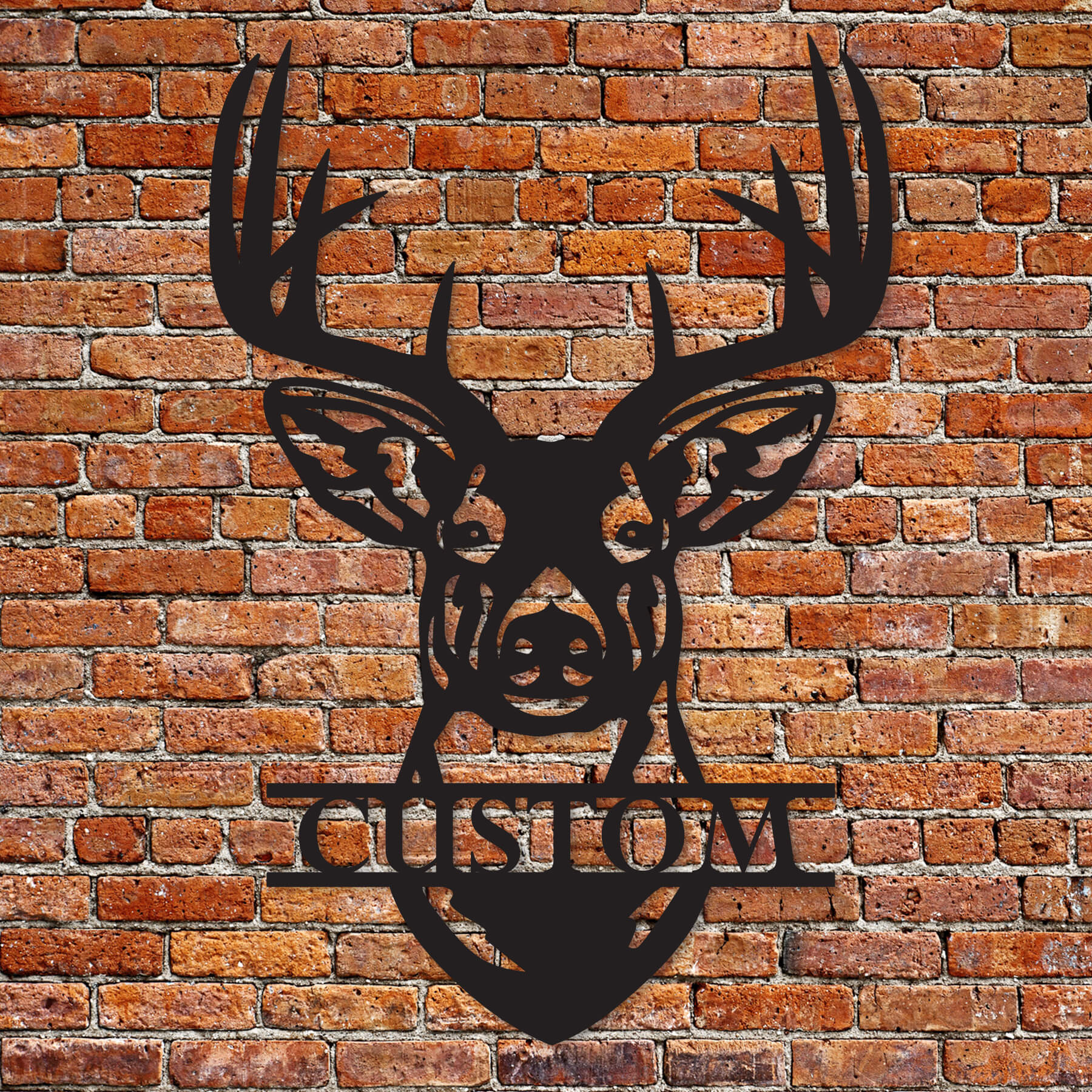 Custom Deer Head Metal Wall Art - Alvarez Pro Painting LLC
