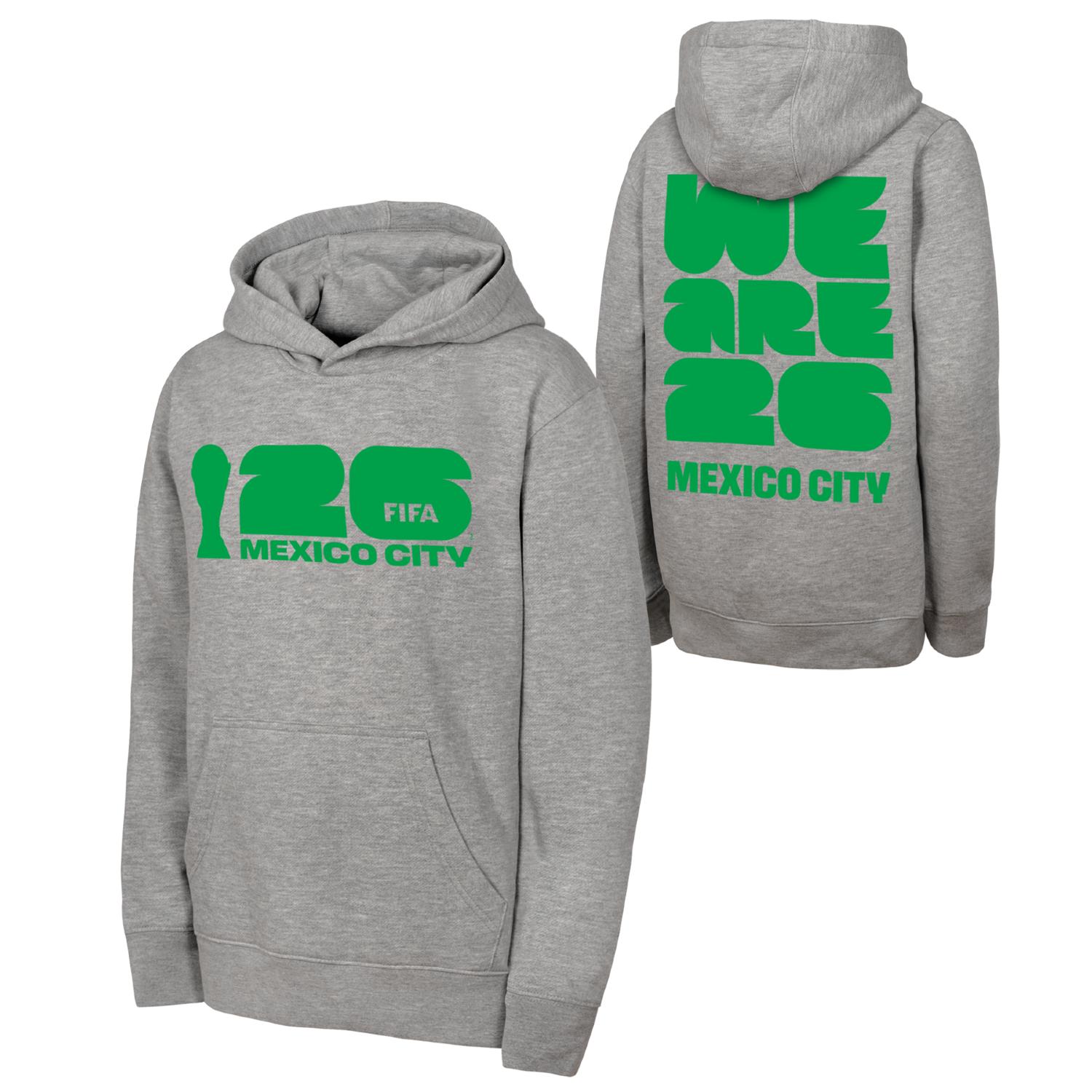 2026 World Cup Mexico City Grey Hoodie - Unisex