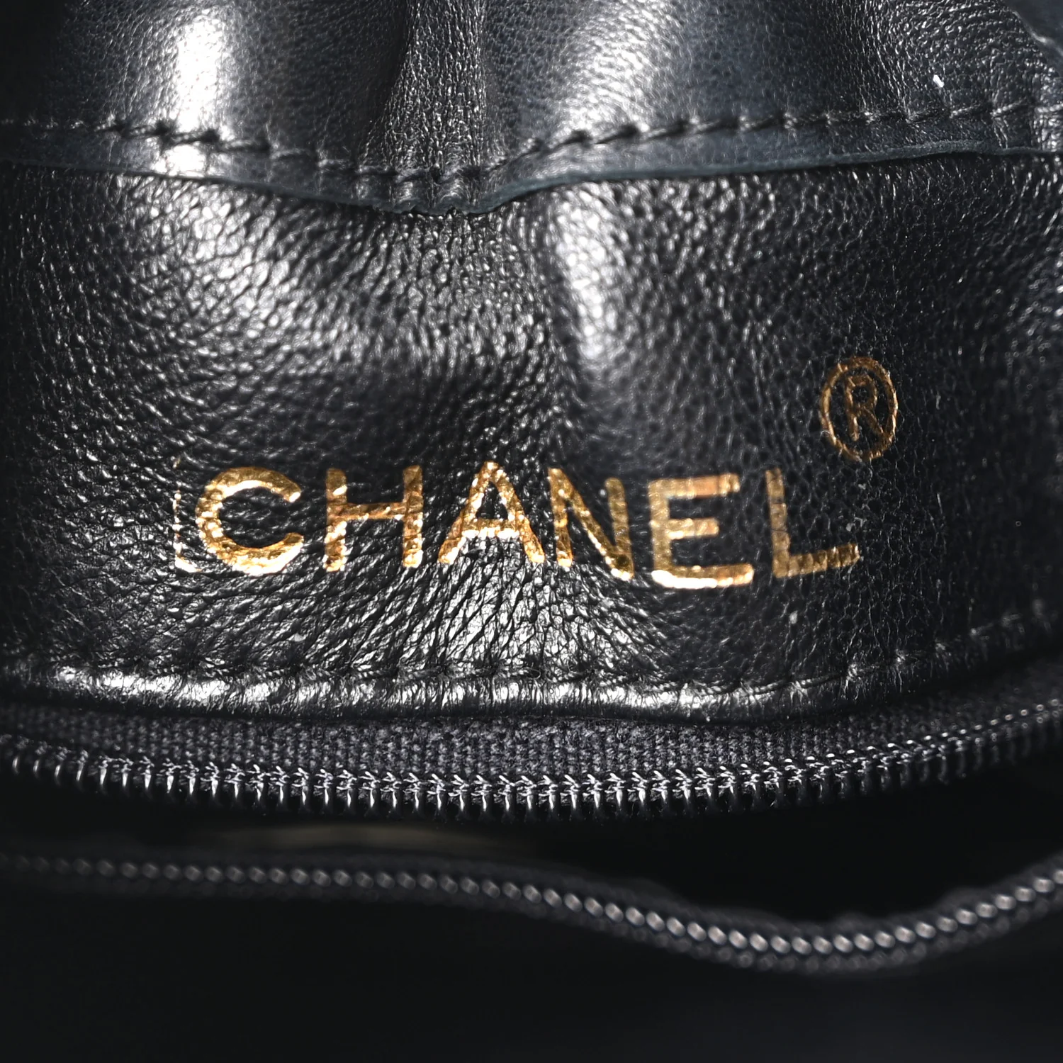 Lambskin Quilted Mini Drawstring Bucket Bag Black - Top Club