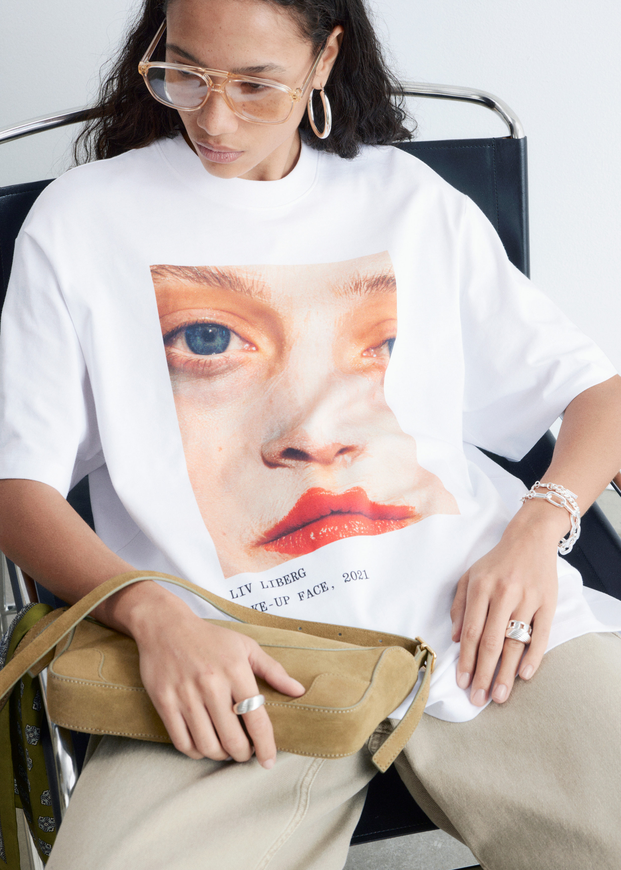 & Other Stories OVERSIZED PRINT T-SHIRT
